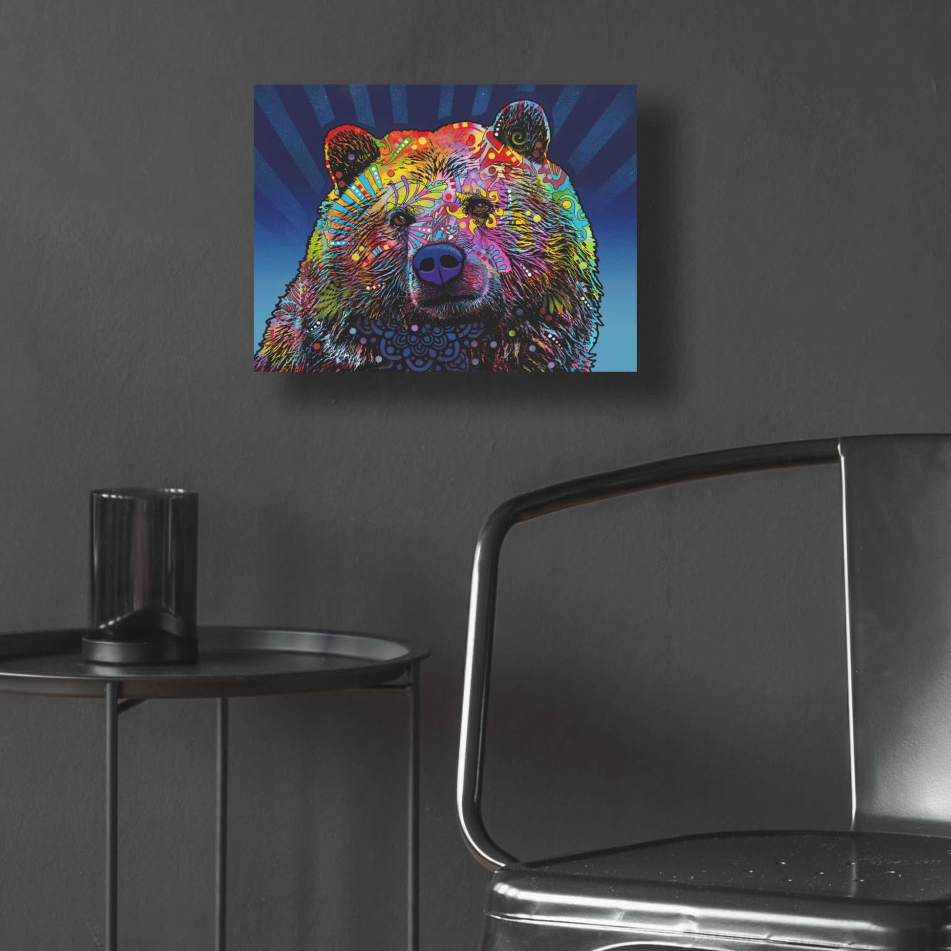 Epic Art 'Grizz' by Dean Russo, Acrylic Glass Wall Art,16x12