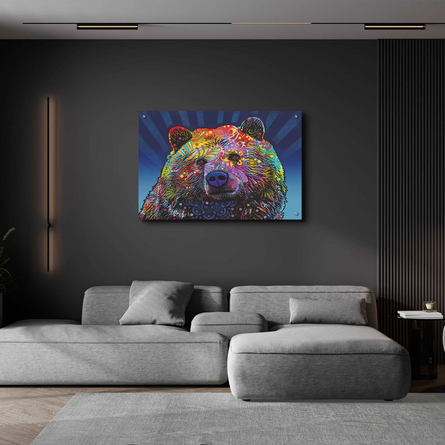 Epic Art 'Grizz' by Dean Russo, Acrylic Glass Wall Art,36x24