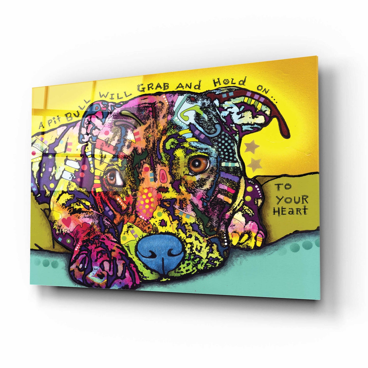 Epic Art 'Hold Your Heart' by Dean Russo, Acrylic Glass Wall Art,16x12