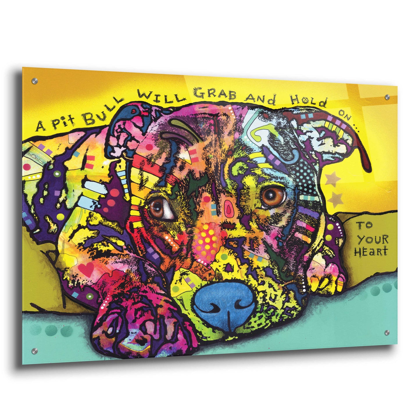 Epic Art 'Hold Your Heart' by Dean Russo, Acrylic Glass Wall Art,36x24