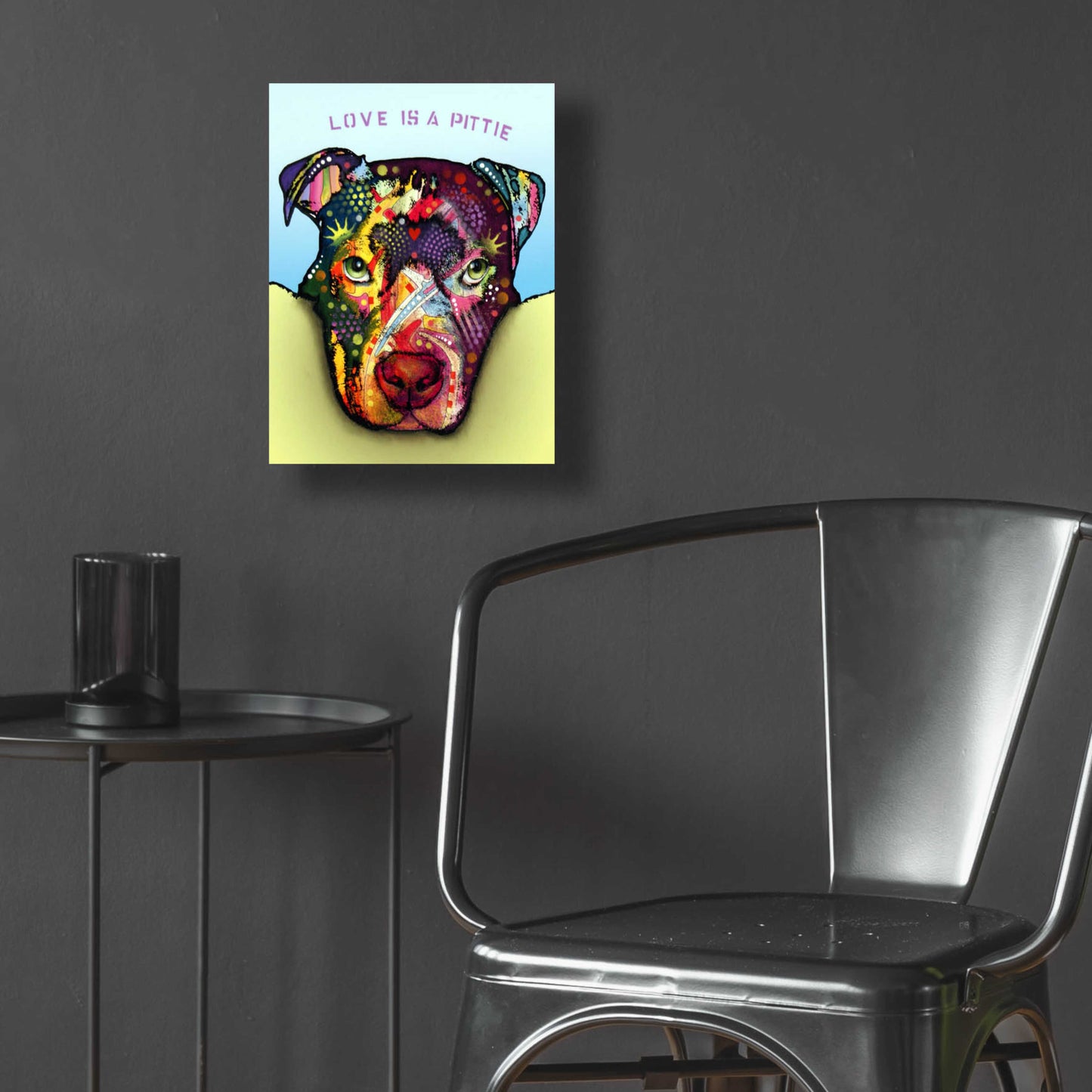 Epic Art 'Love Is A Pittie' by Dean Russo, Acrylic Glass Wall Art,12x16