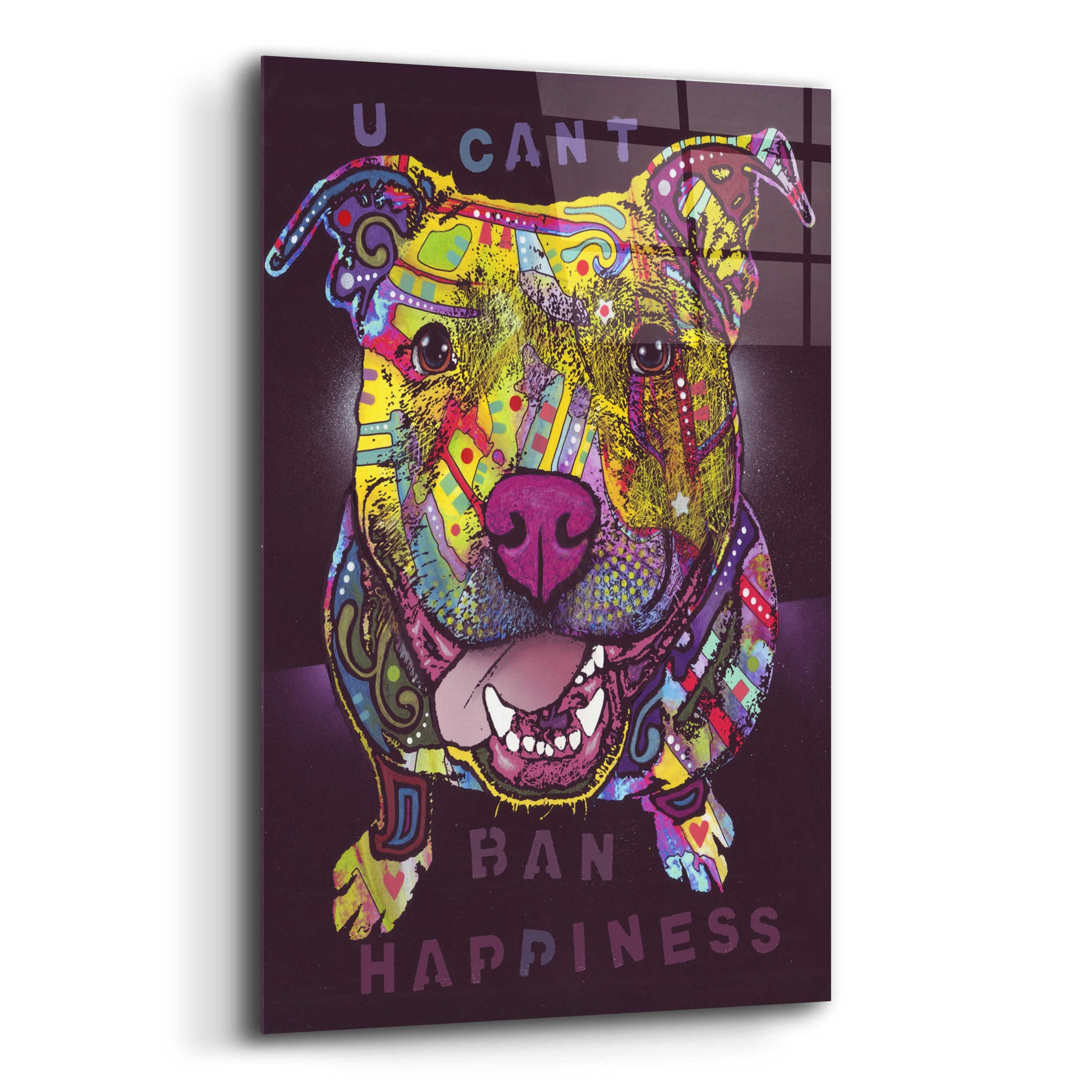 Epic Art 'U Cant Ban Happiness' by Dean Russo, Acrylic Glass Wall Art,12x16