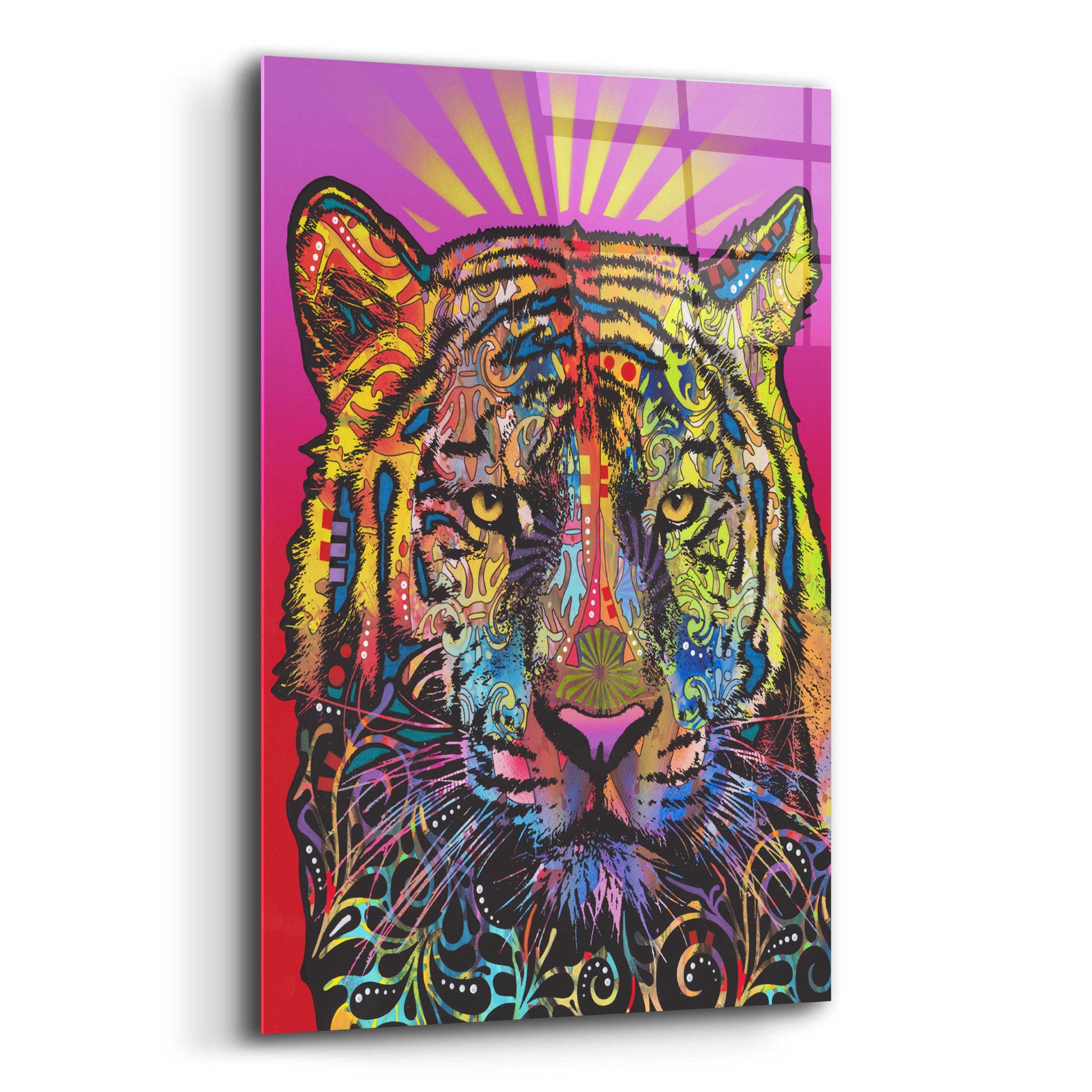 Epic Art 'Regal (Tiger)' by Dean Russo, Acrylic Glass Wall Art,12x16