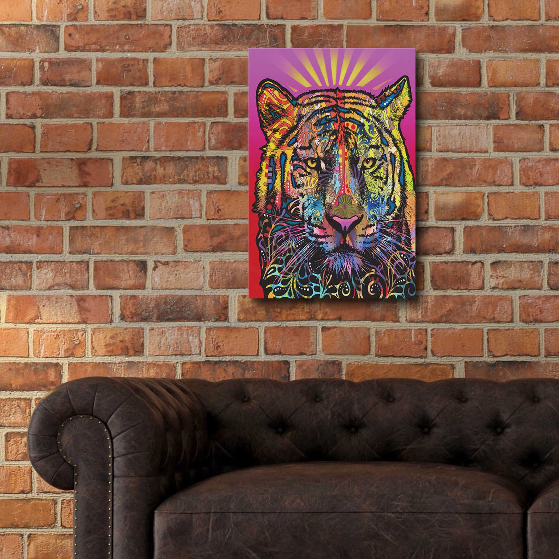 Epic Art 'Regal (Tiger)' by Dean Russo, Acrylic Glass Wall Art,16x24