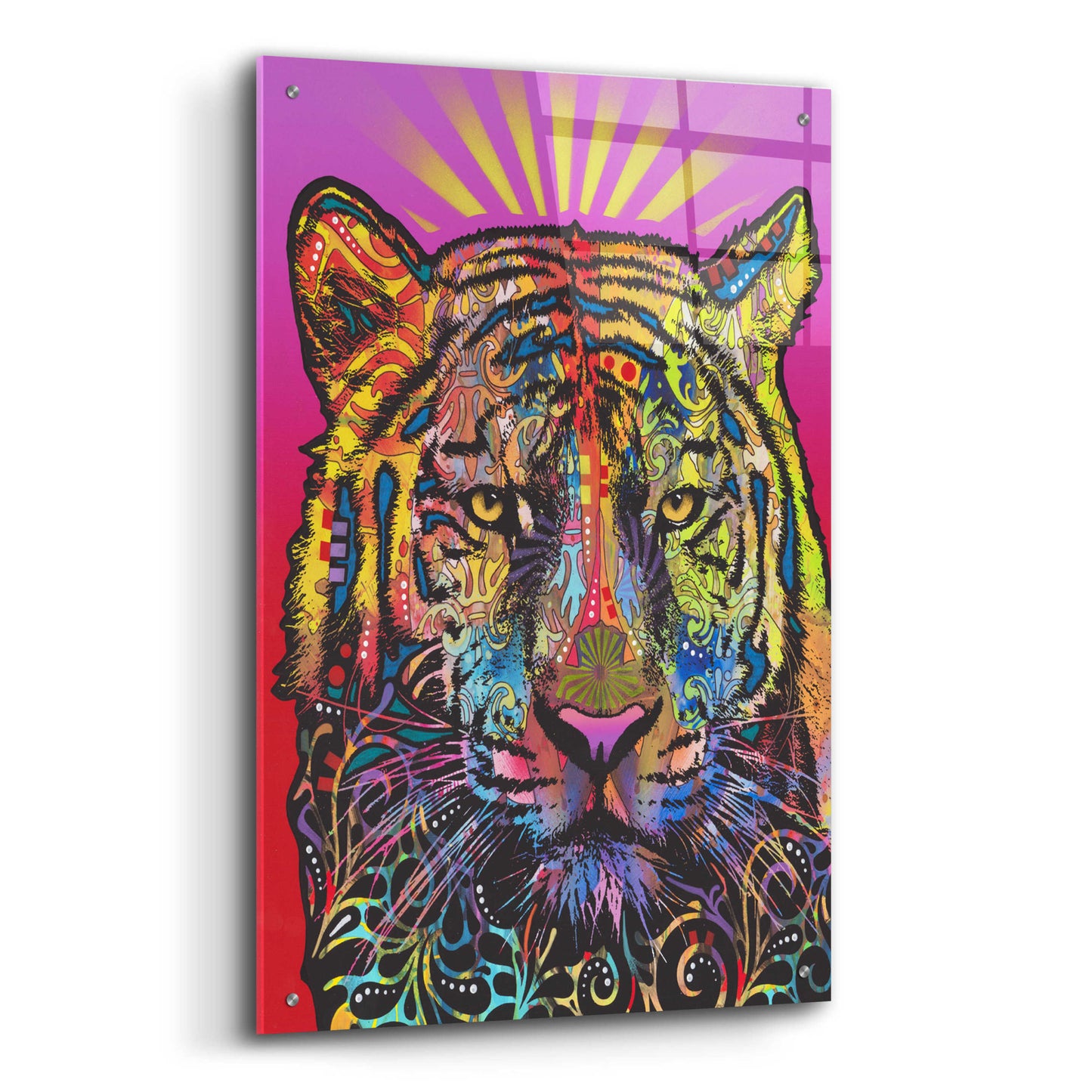 Epic Art 'Regal (Tiger)' by Dean Russo, Acrylic Glass Wall Art,24x36