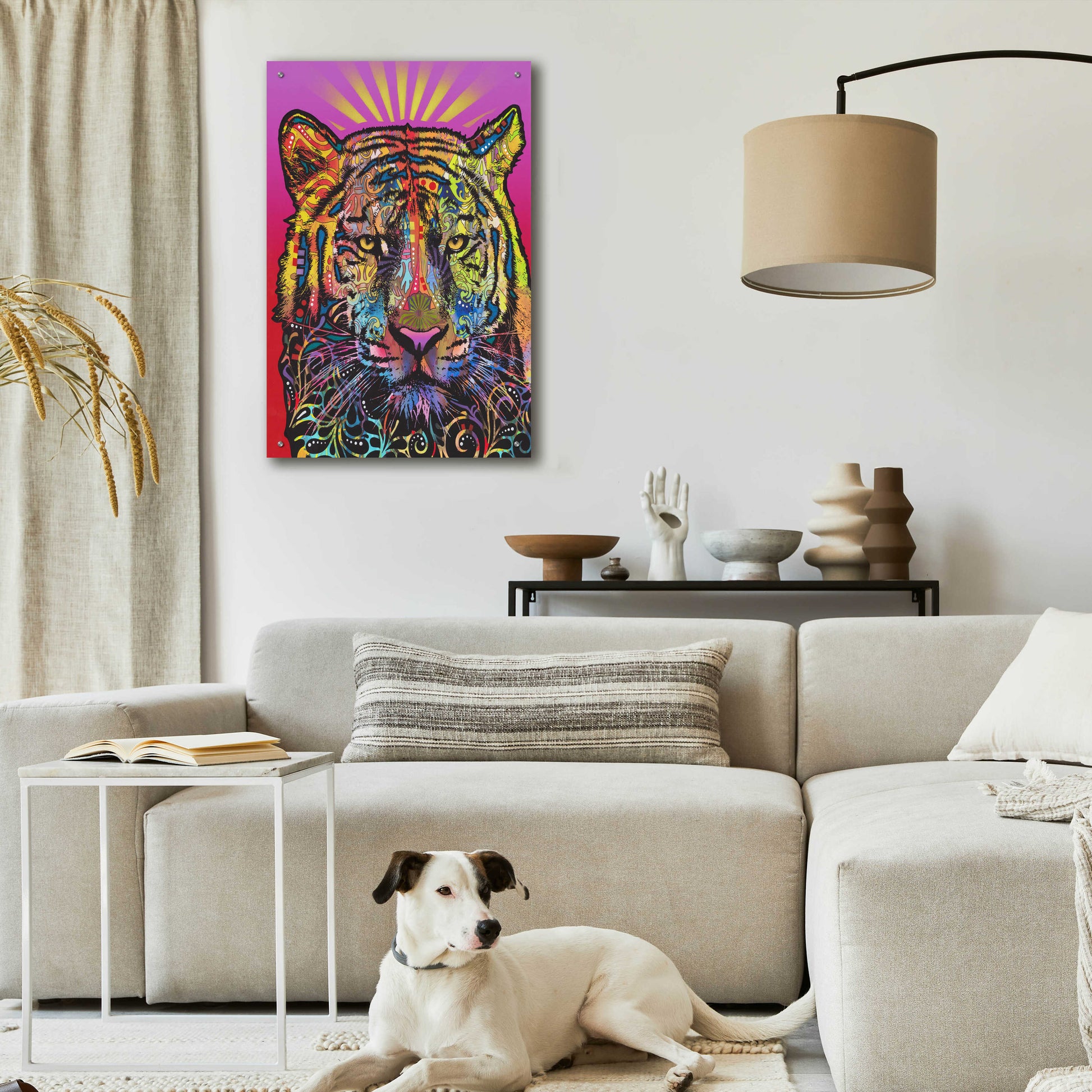 Epic Art 'Regal (Tiger)' by Dean Russo, Acrylic Glass Wall Art,24x36