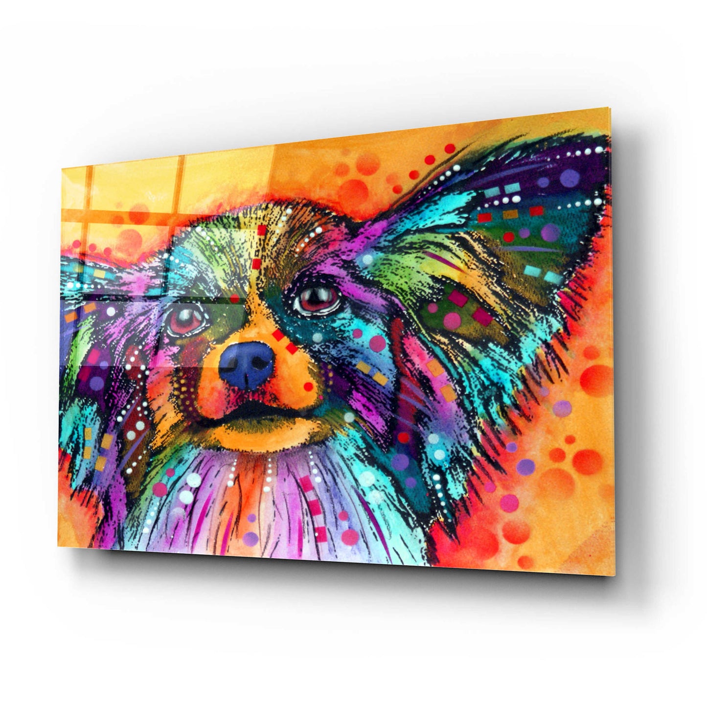 Epic Art 'Papillion' by Dean Russo, Acrylic Glass Wall Art,24x16