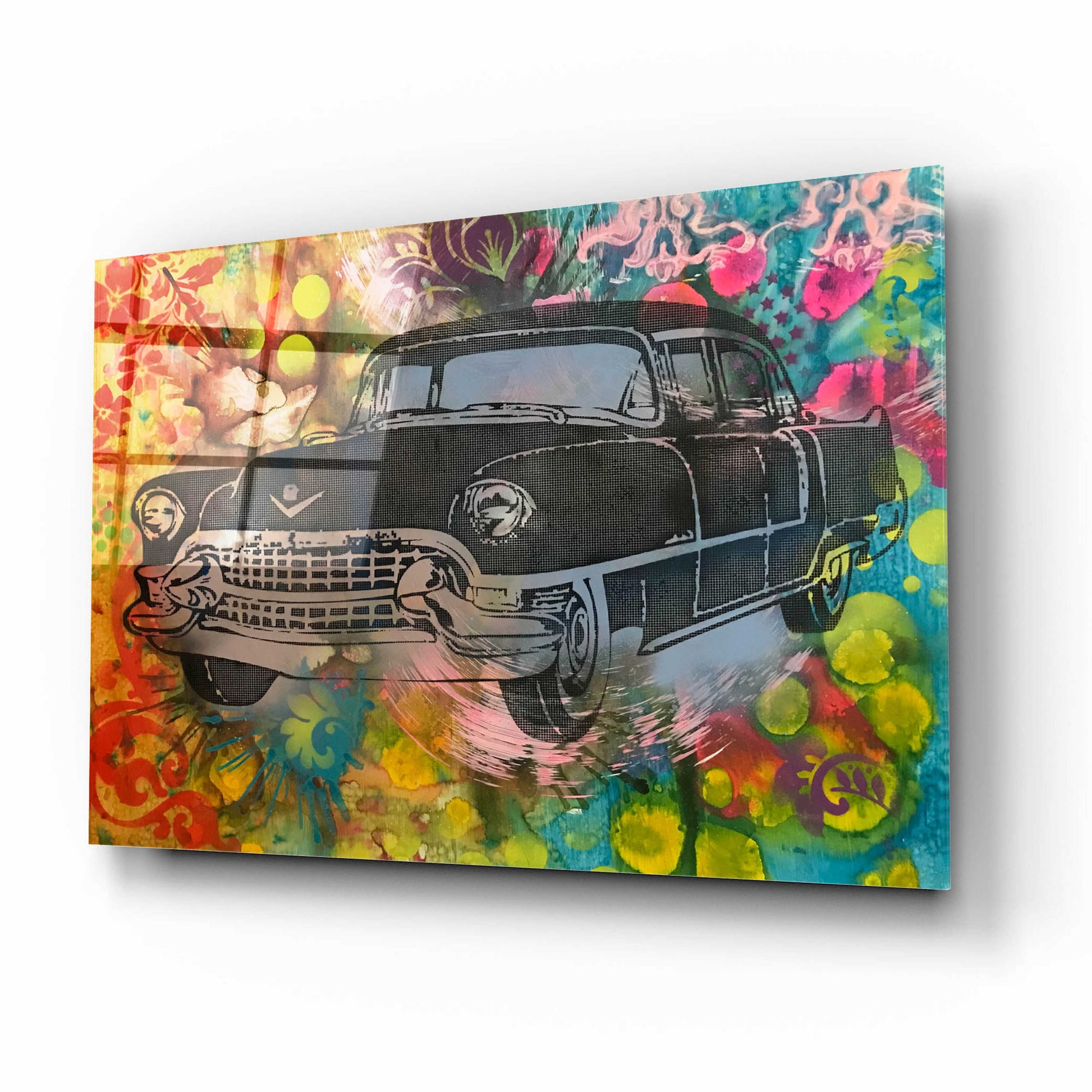 Epic Art '55 Cadillac' by Dean Russo, Acrylic Glass Wall Art,16x12