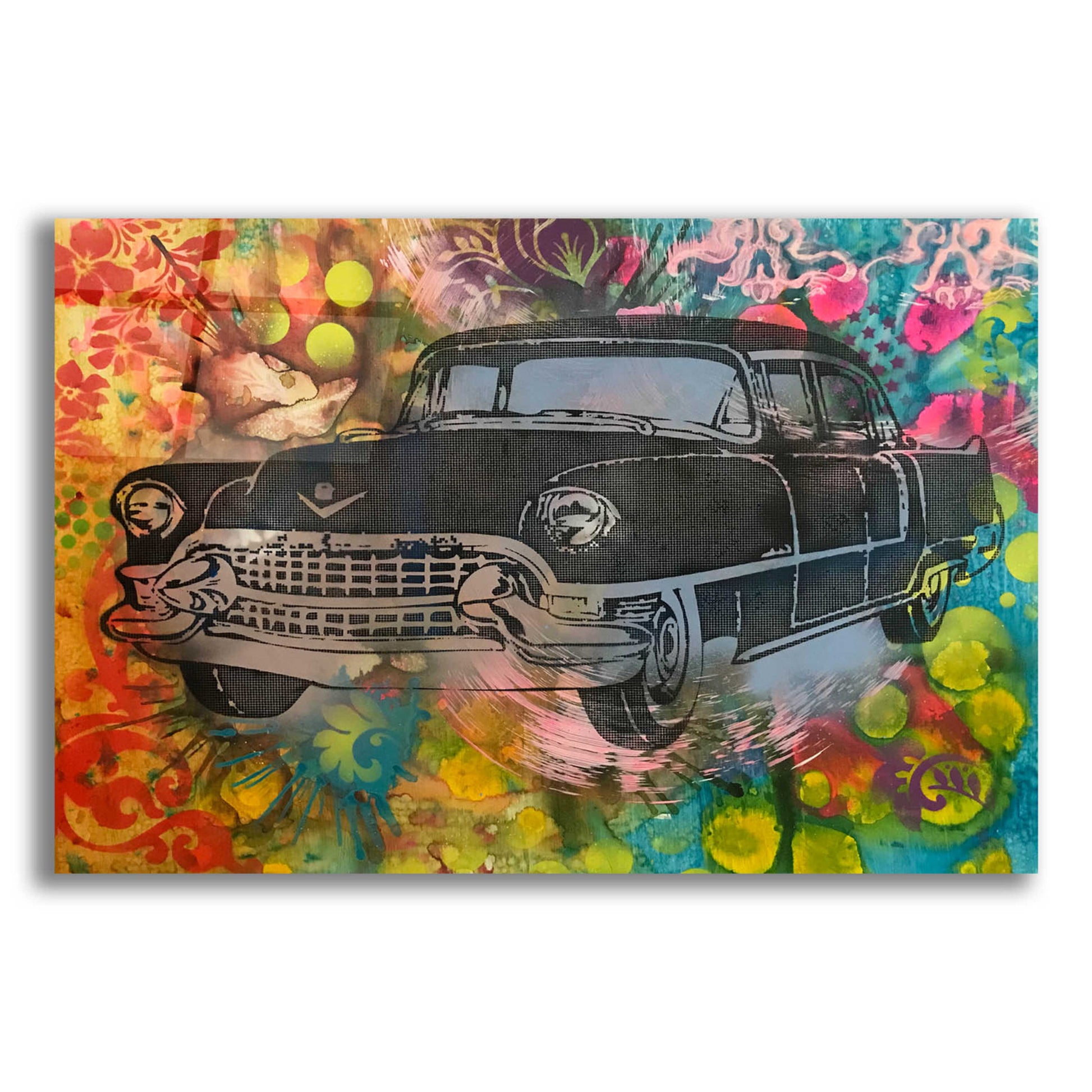 Epic Art '55 Cadillac' by Dean Russo, Acrylic Glass Wall Art,16x12