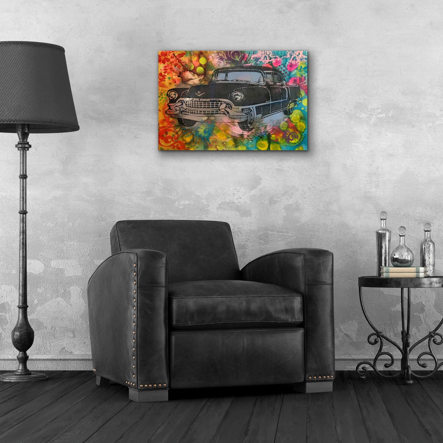 Epic Art '55 Cadillac' by Dean Russo, Acrylic Glass Wall Art,24x16