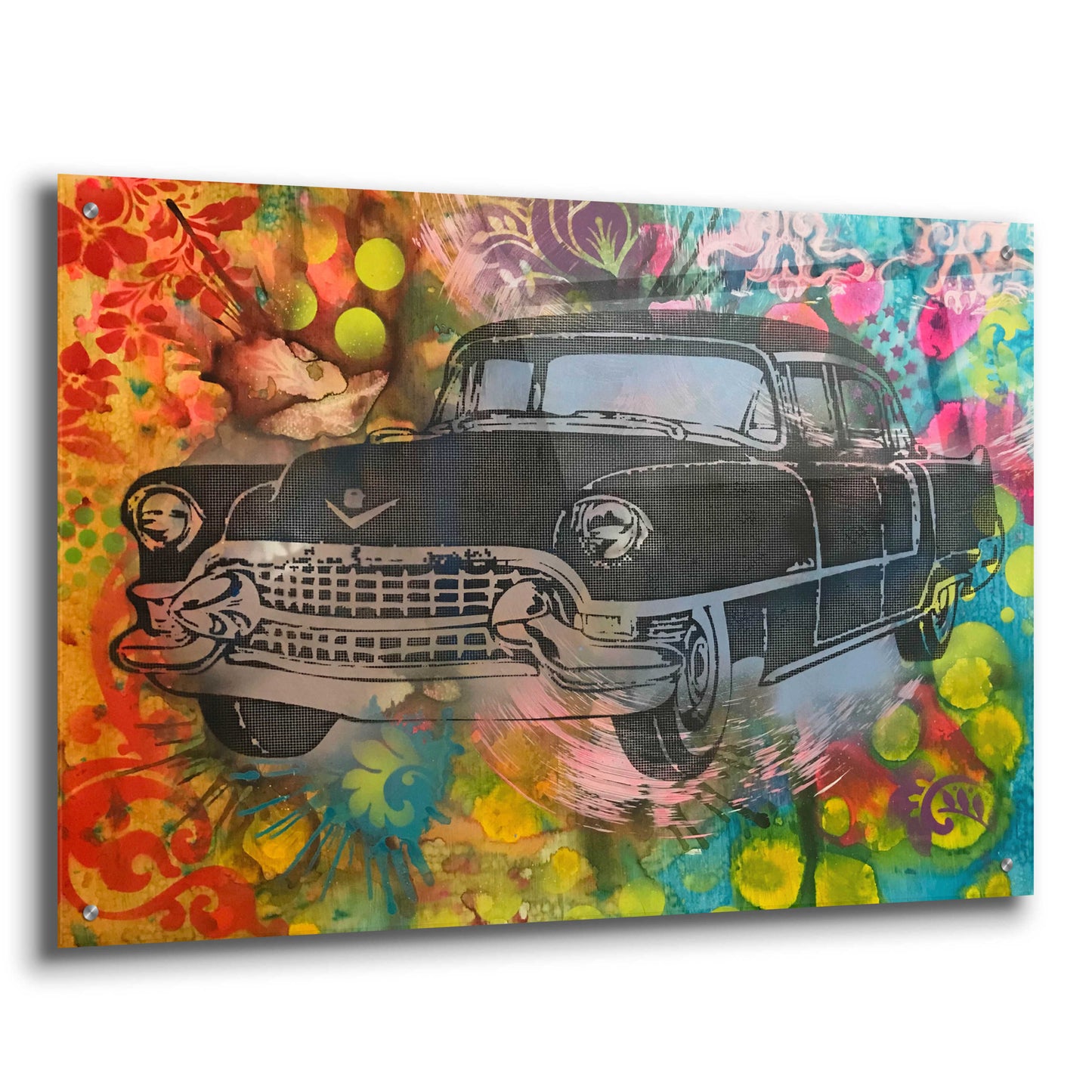 Epic Art '55 Cadillac' by Dean Russo, Acrylic Glass Wall Art,36x24