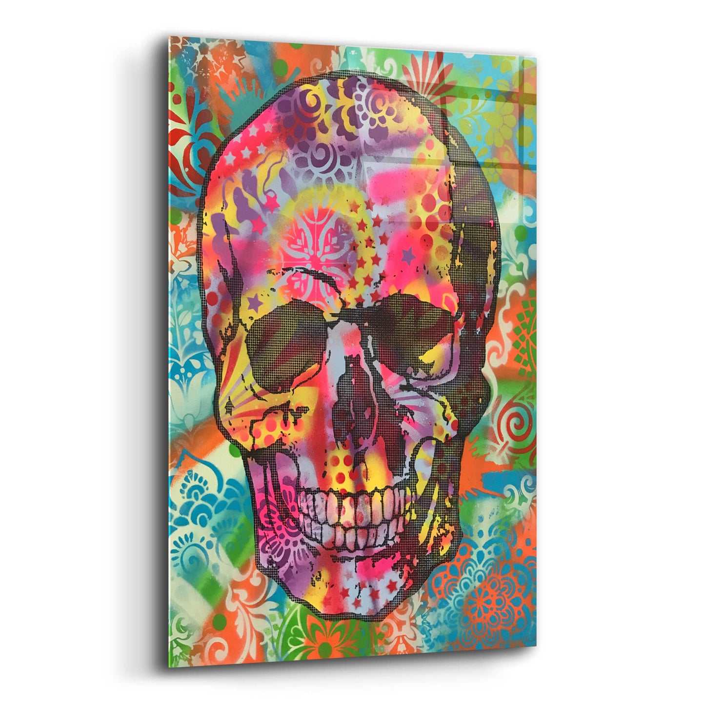 Epic Art 'Skull 1UP' by Dean Russo, Acrylic Glass Wall Art,12x16