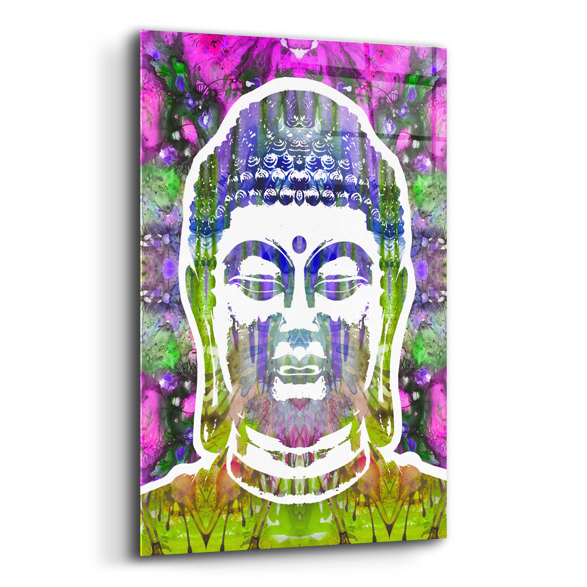 Epic Art 'Buddha' by Dean Russo, Acrylic Glass Wall Art,12x16