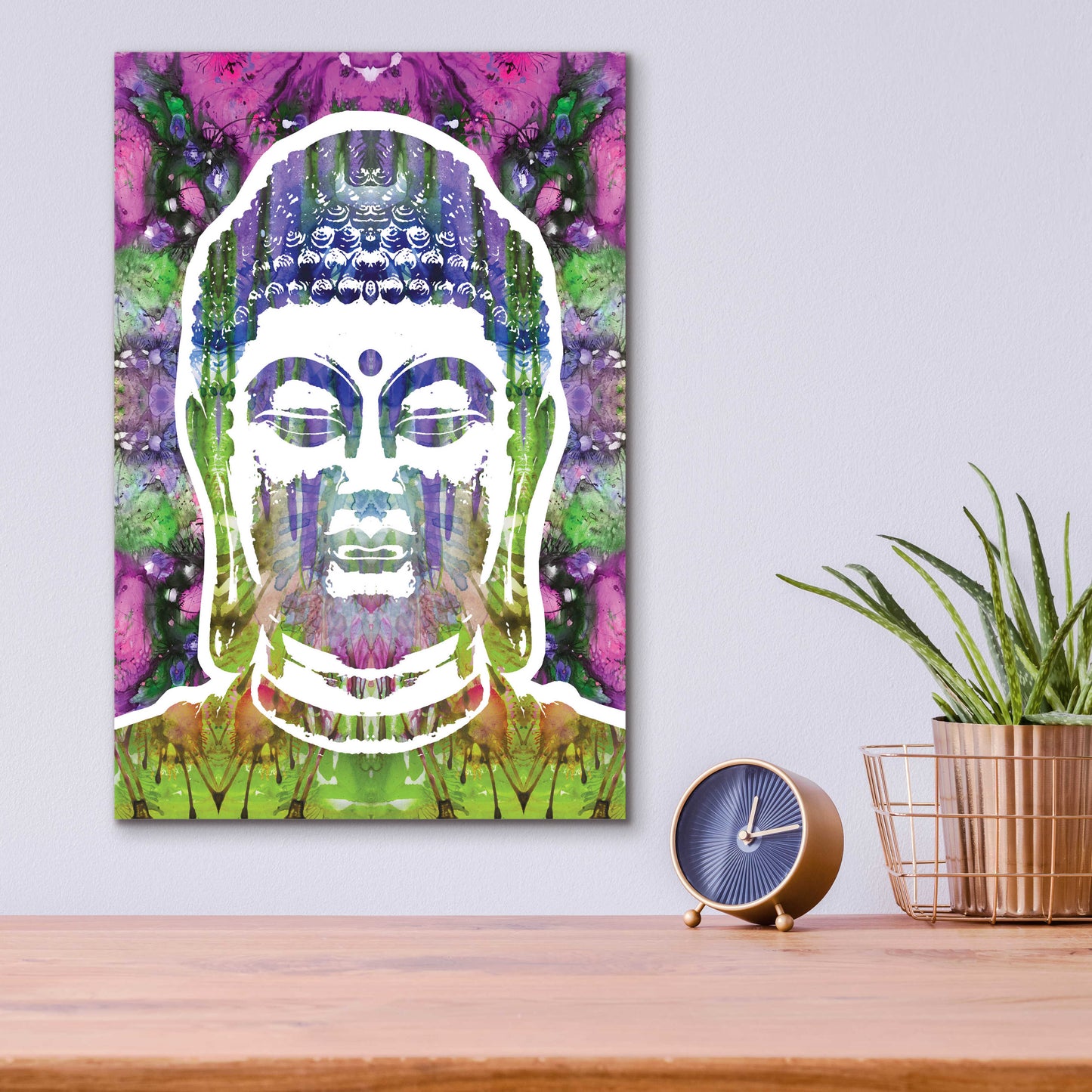 Epic Art 'Buddha' by Dean Russo, Acrylic Glass Wall Art,12x16