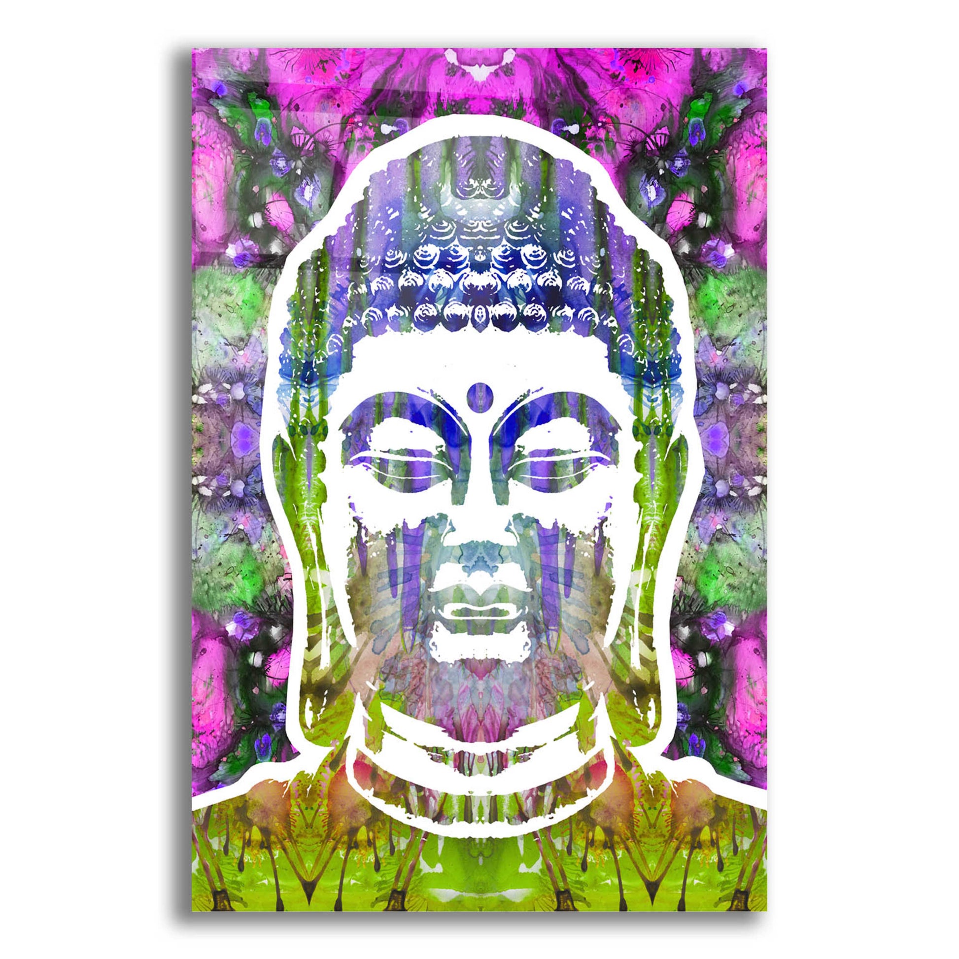 Epic Art 'Buddha' by Dean Russo, Acrylic Glass Wall Art,12x16