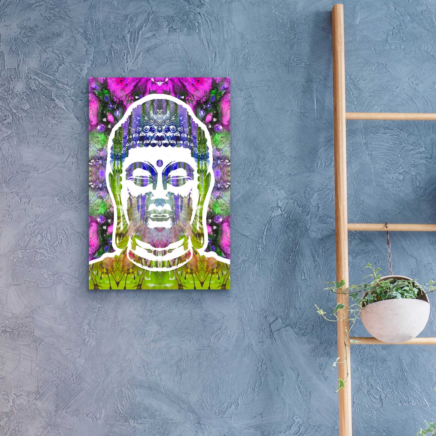 Epic Art 'Buddha' by Dean Russo, Acrylic Glass Wall Art,16x24