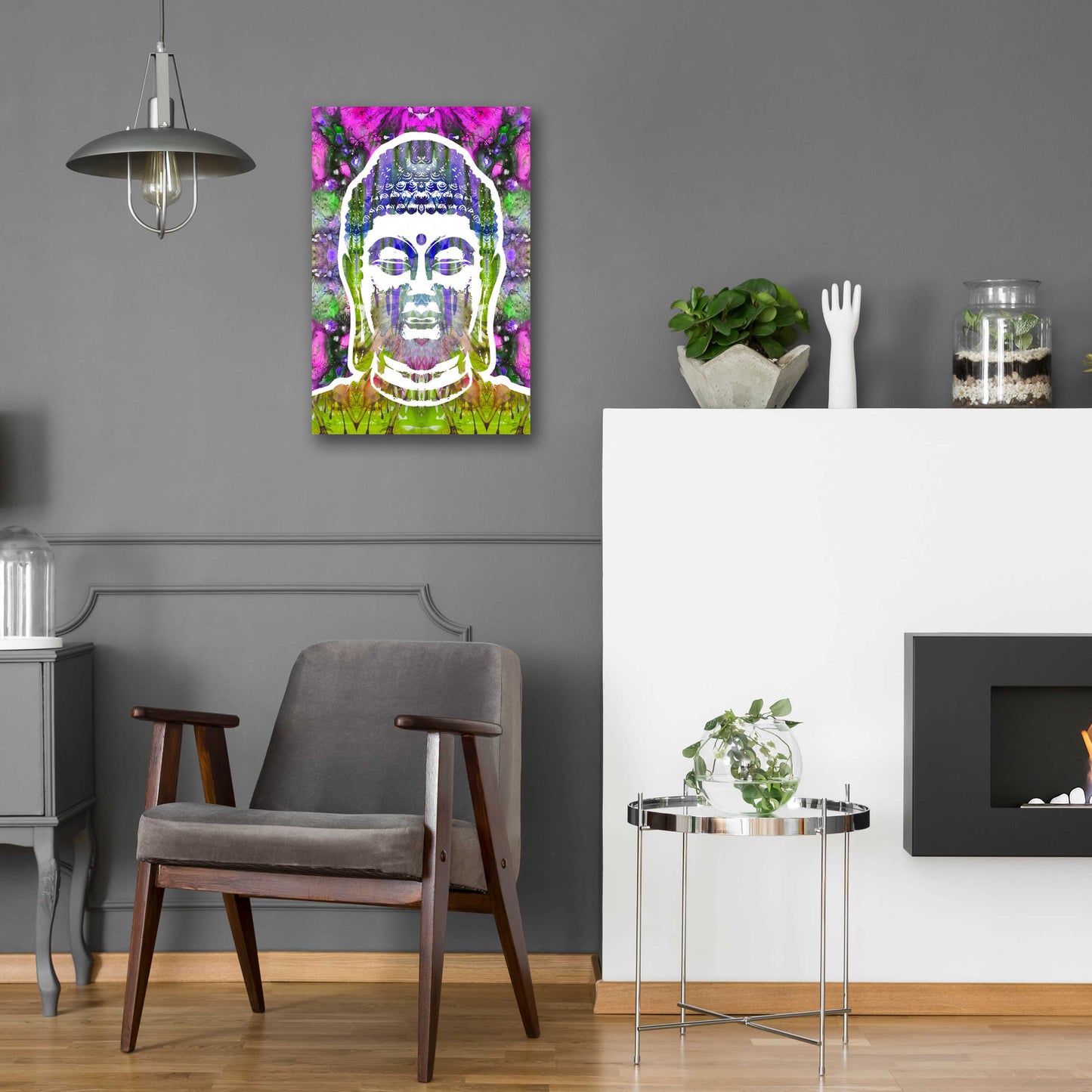 Epic Art 'Buddha' by Dean Russo, Acrylic Glass Wall Art,16x24