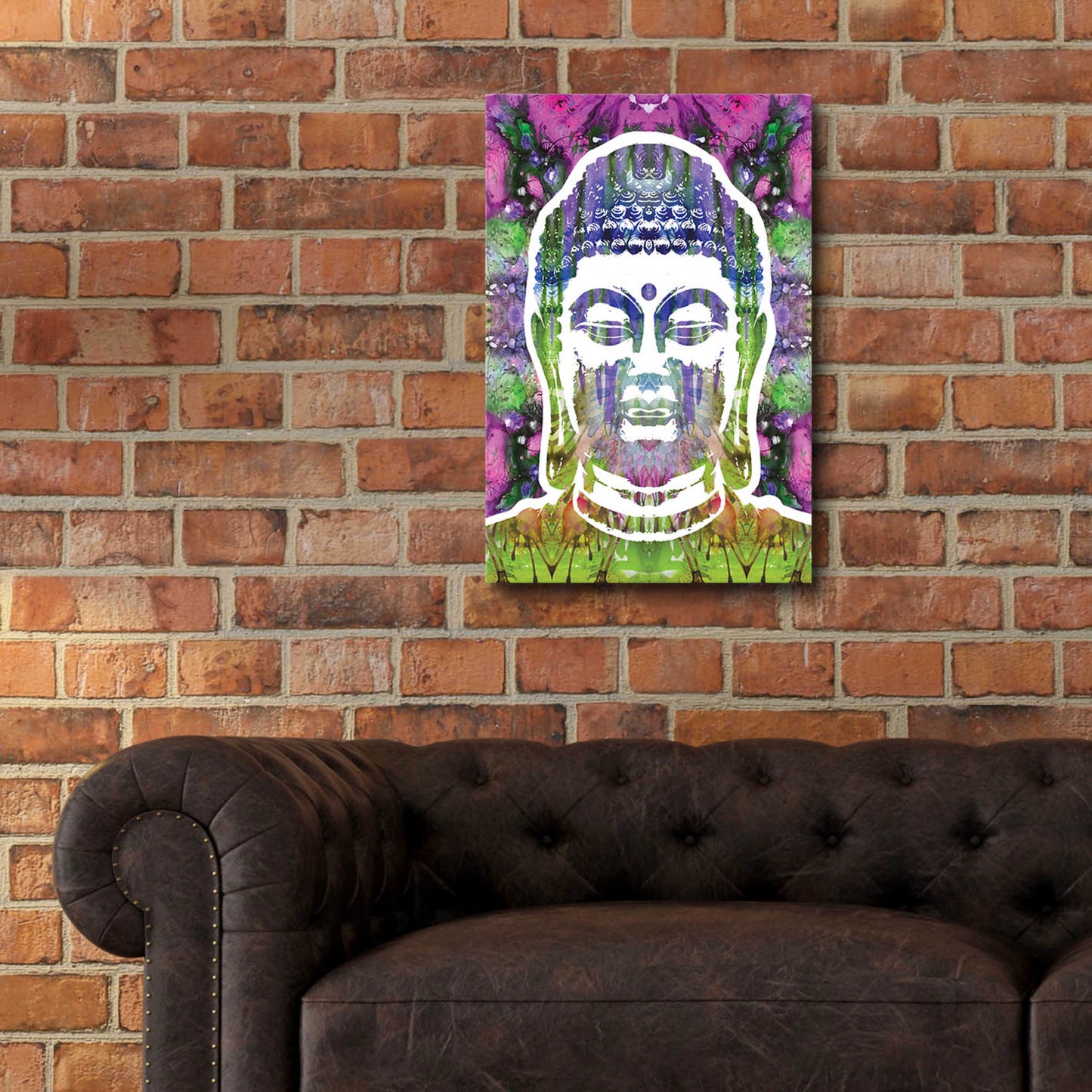 Epic Art 'Buddha' by Dean Russo, Acrylic Glass Wall Art,16x24