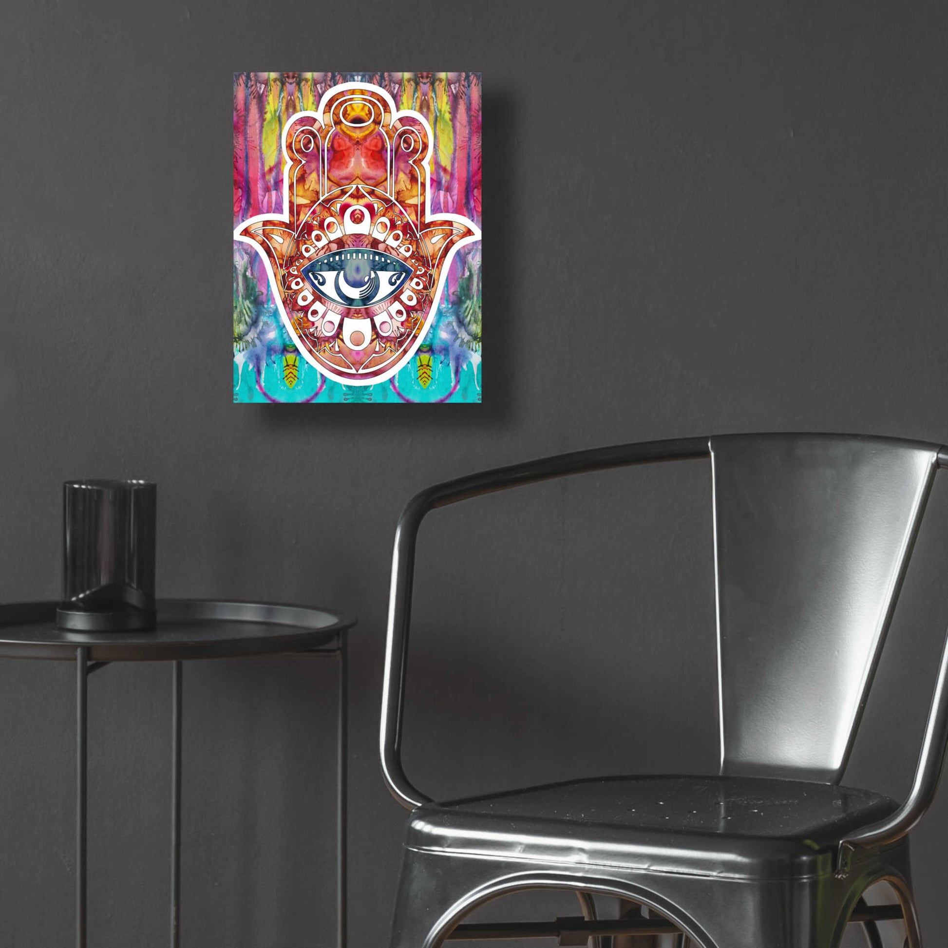 Epic Art 'Hamsa' by Dean Russo, Acrylic Glass Wall Art,12x16