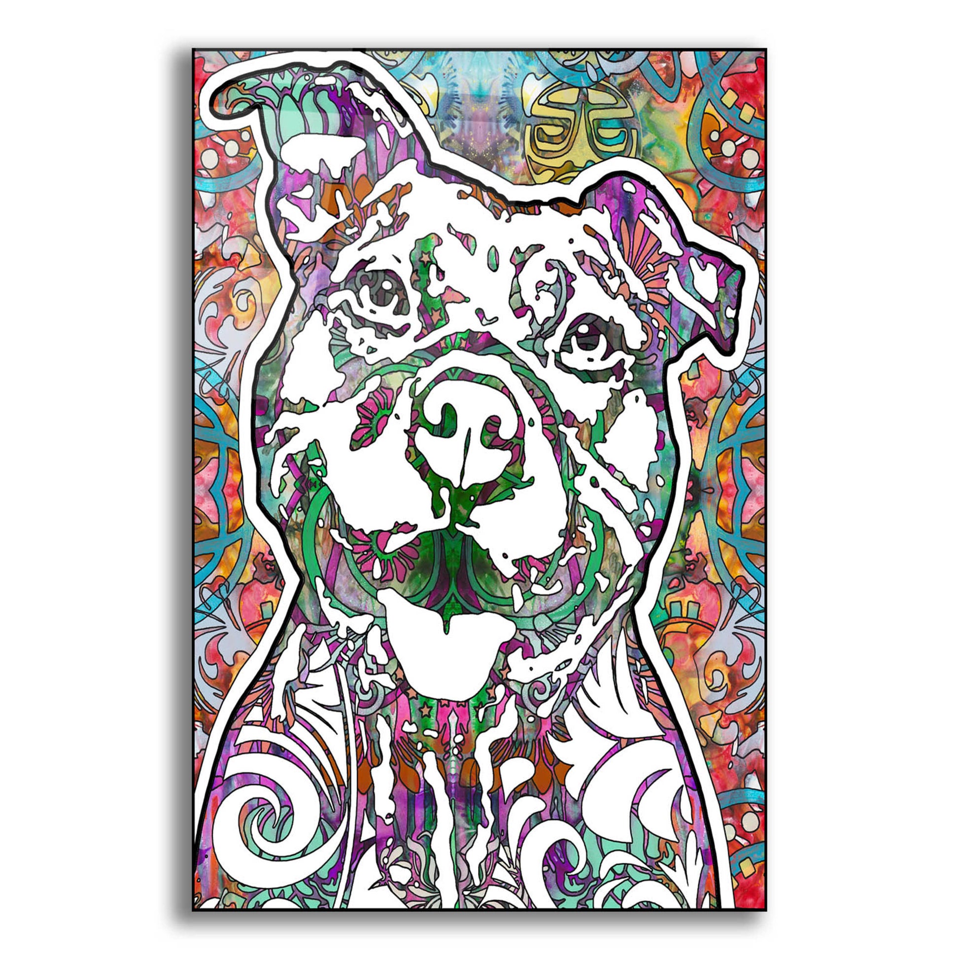 Epic Art 'Happy Pit' by Dean Russo, Acrylic Glass Wall Art,12x16