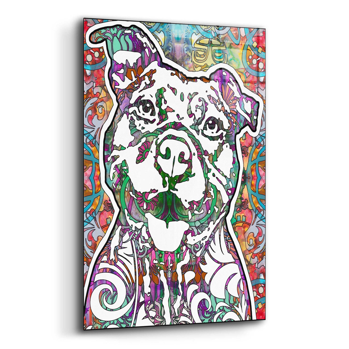 Epic Art 'Happy Pit' by Dean Russo, Acrylic Glass Wall Art,16x24