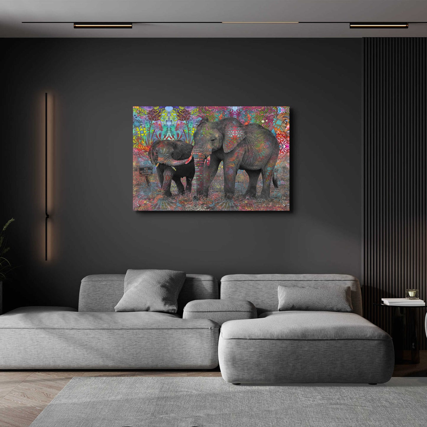 Epic Art 'No Hunting' by Dean Russo, Acrylic Glass Wall Art,36x24