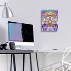 Epic Art 'Sugar Skull' by Dean Russo, Acrylic Glass Wall Art,12x16