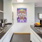 Epic Art 'Sugar Skull' by Dean Russo, Acrylic Glass Wall Art,24x36