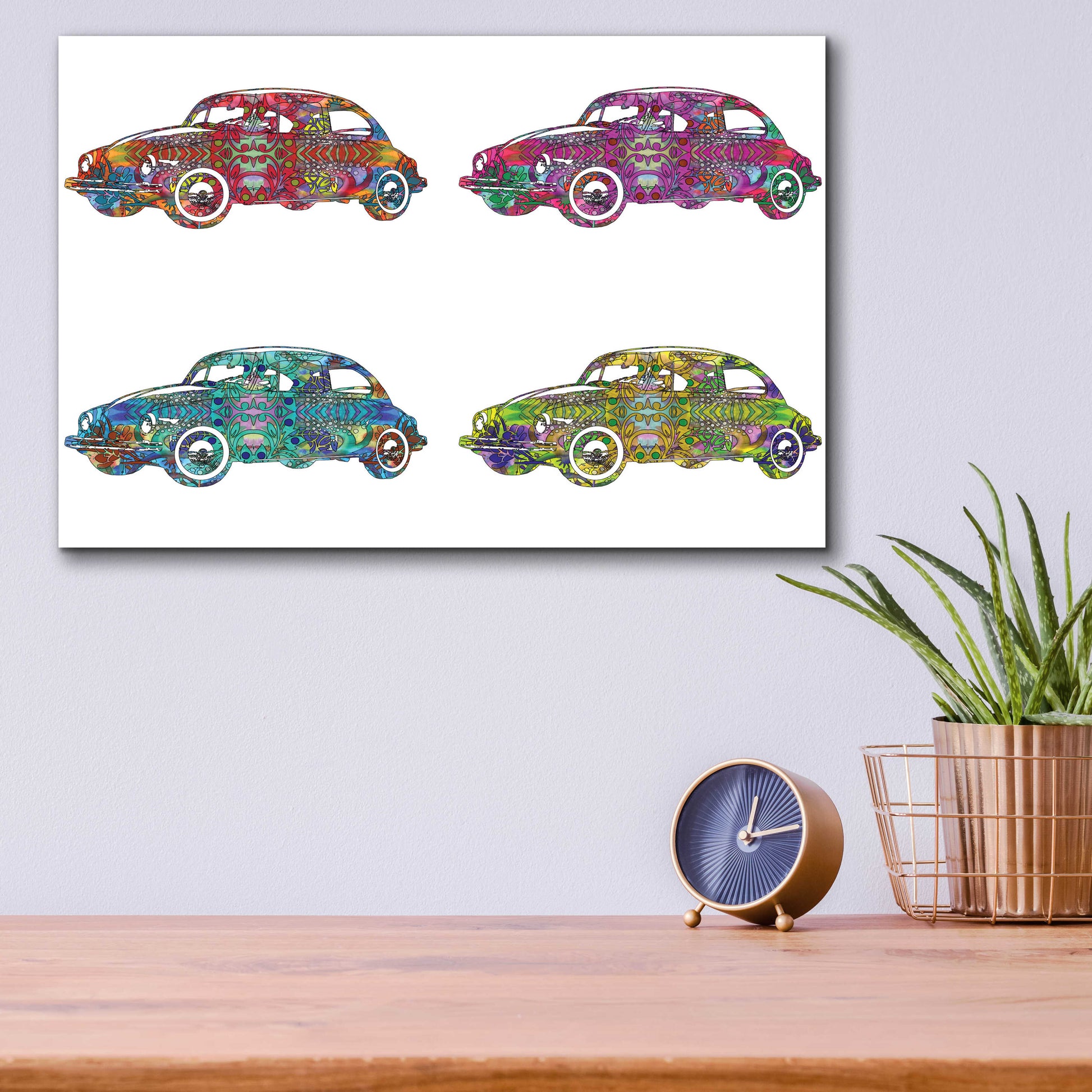 Epic Art '4 Vw's' by Dean Russo, Acrylic Glass Wall Art,16x12