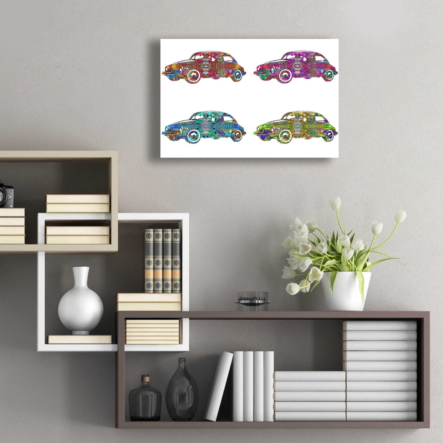 Epic Art '4 Vw's' by Dean Russo, Acrylic Glass Wall Art,24x16