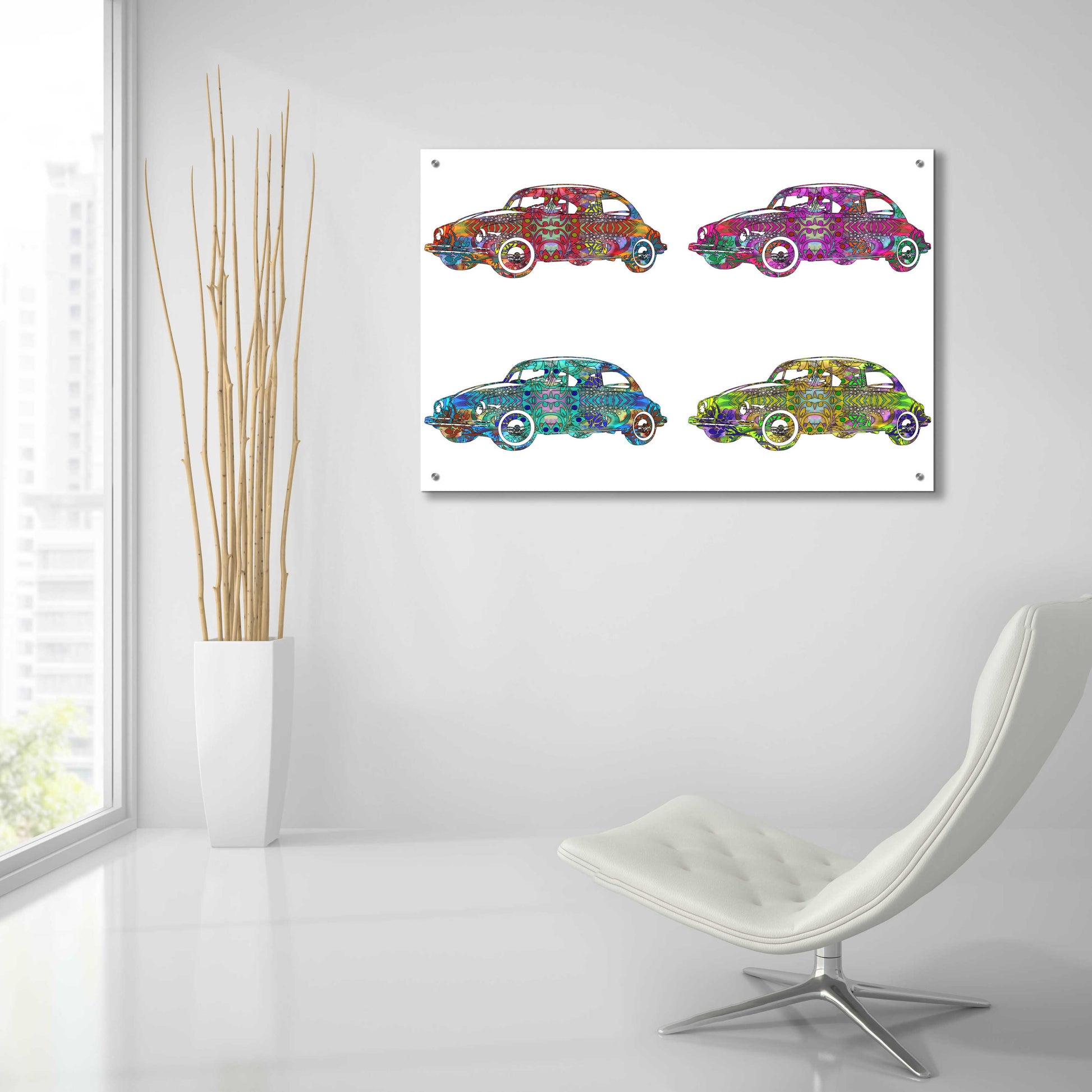 Epic Art '4 Vw's' by Dean Russo, Acrylic Glass Wall Art,36x24