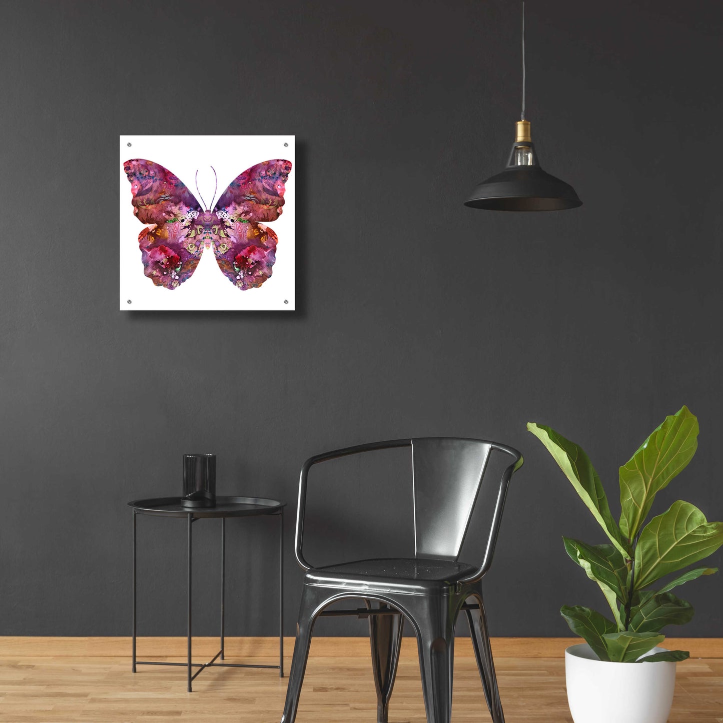 Epic Art 'Cinematic Butterfly' by Dean Russo, Acrylic Glass Wall Art,24x24