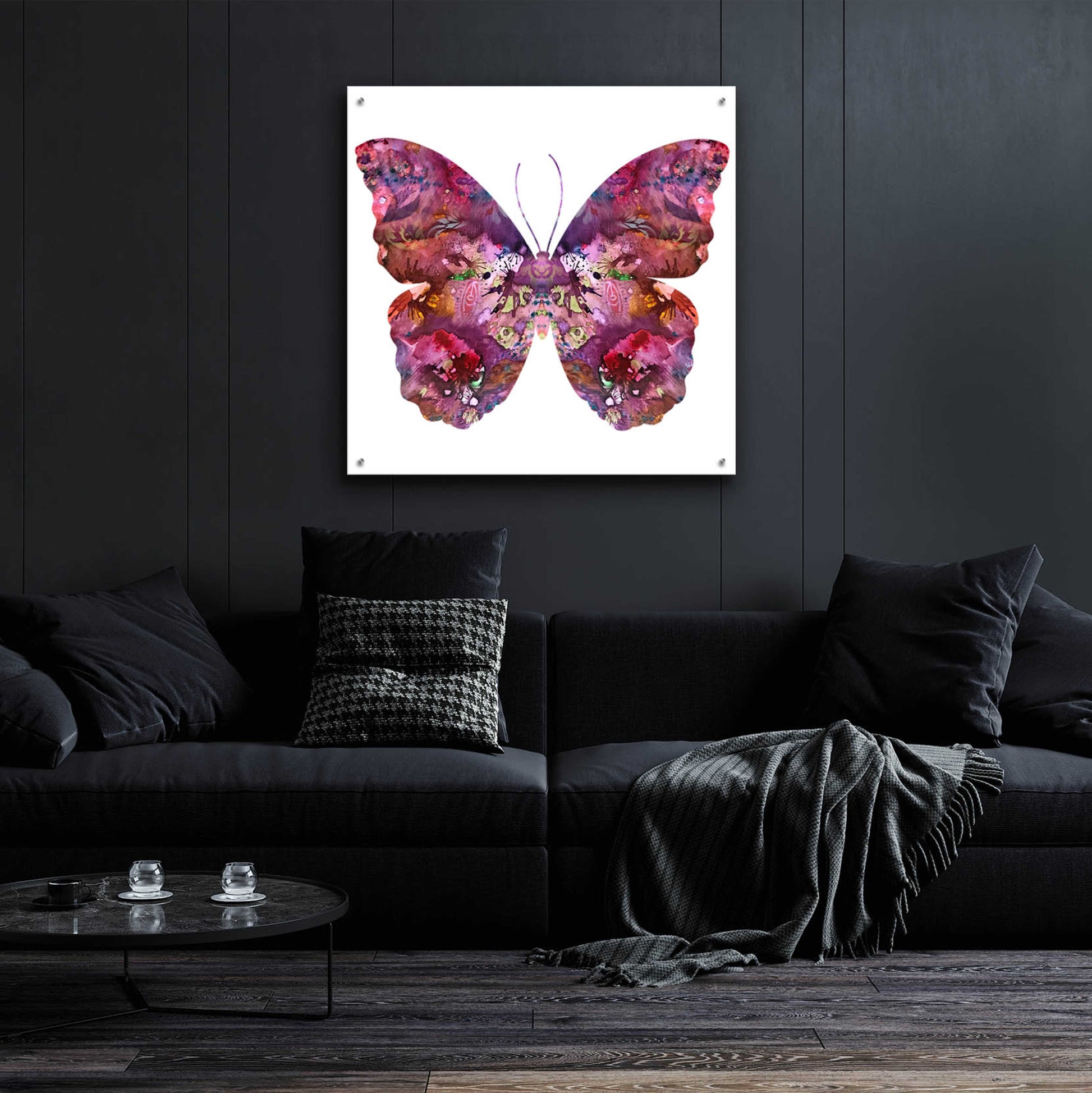 Epic Art 'Cinematic Butterfly' by Dean Russo, Acrylic Glass Wall Art,36x36