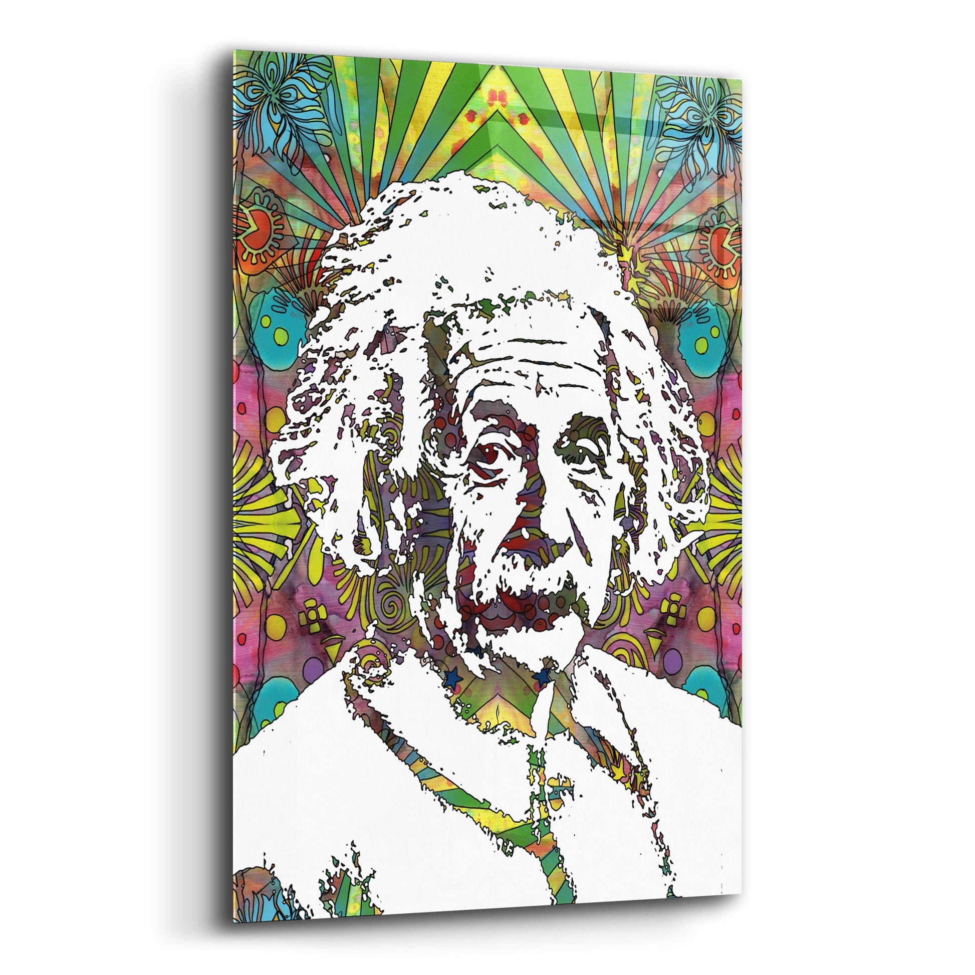Epic Art 'Einstein 5' by Dean Russo, Acrylic Glass Wall Art,12x16