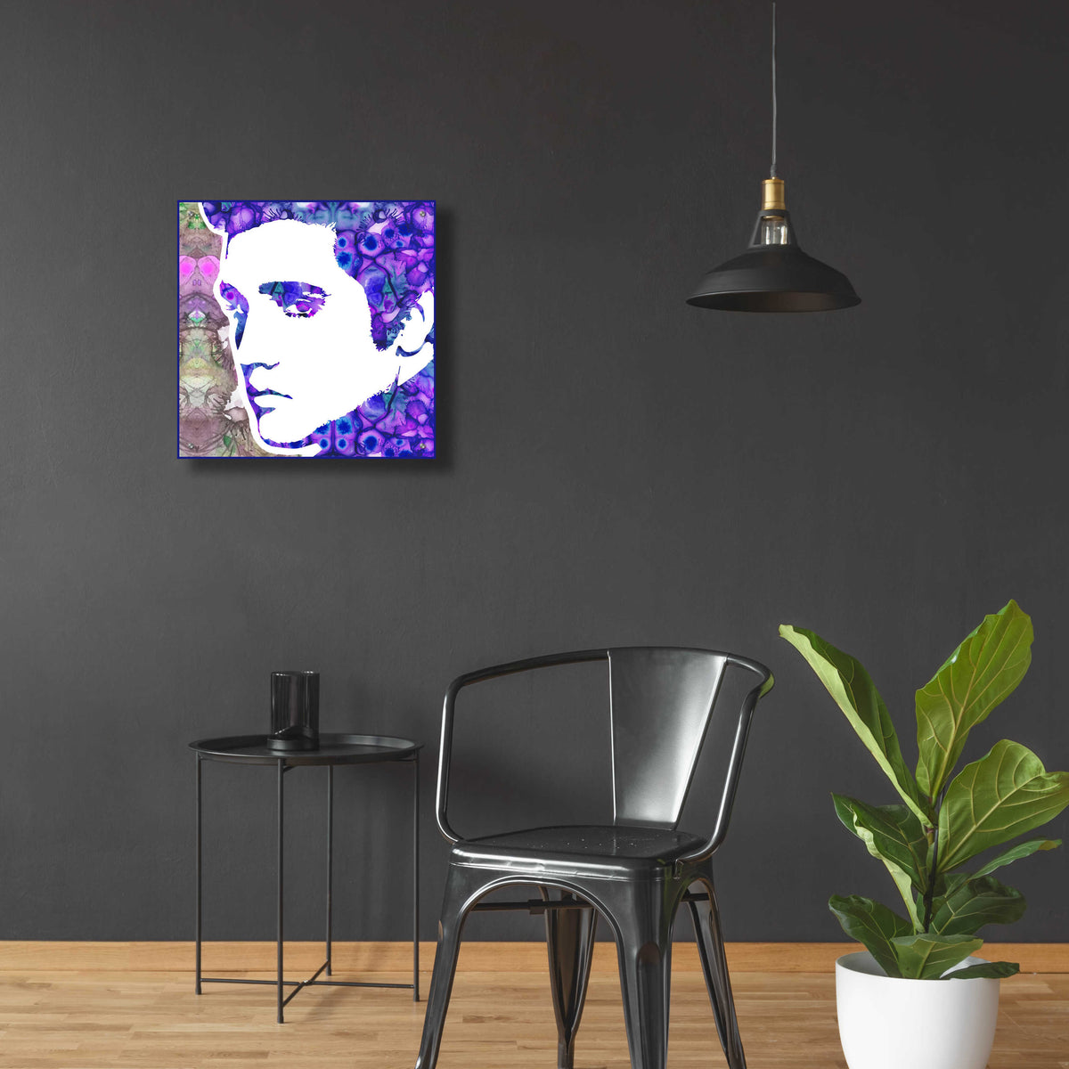 Epic Art 'Elvis 6' by Dean Russo, Acrylic Glass Wall Art,24x24
