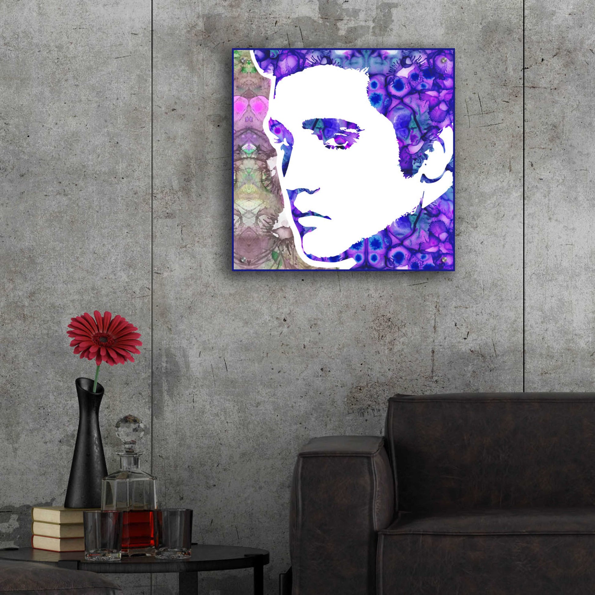 Epic Art 'Elvis 6' by Dean Russo, Acrylic Glass Wall Art,24x24