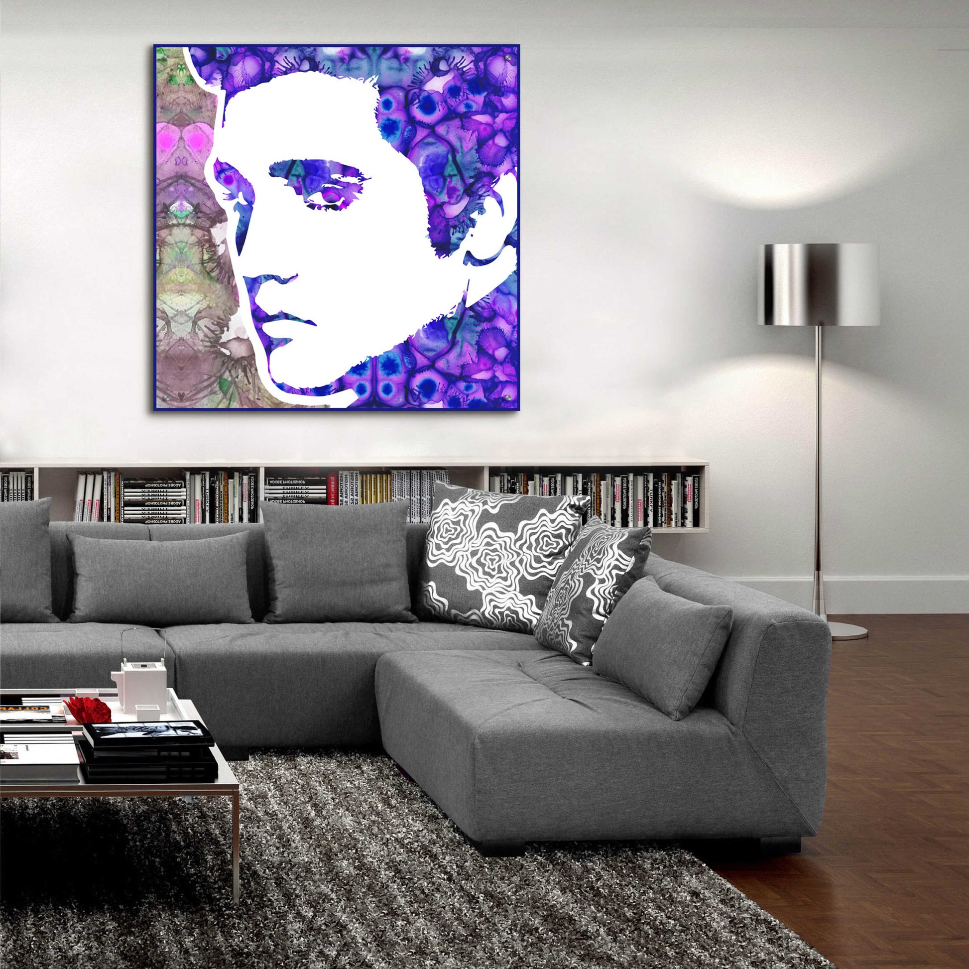 Epic Art 'Elvis 6' by Dean Russo, Acrylic Glass Wall Art,36x36