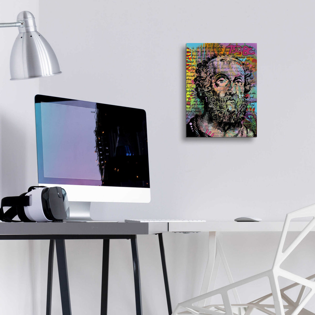 Epic Art 'Homer' by Dean Russo, Acrylic Glass Wall Art,12x16