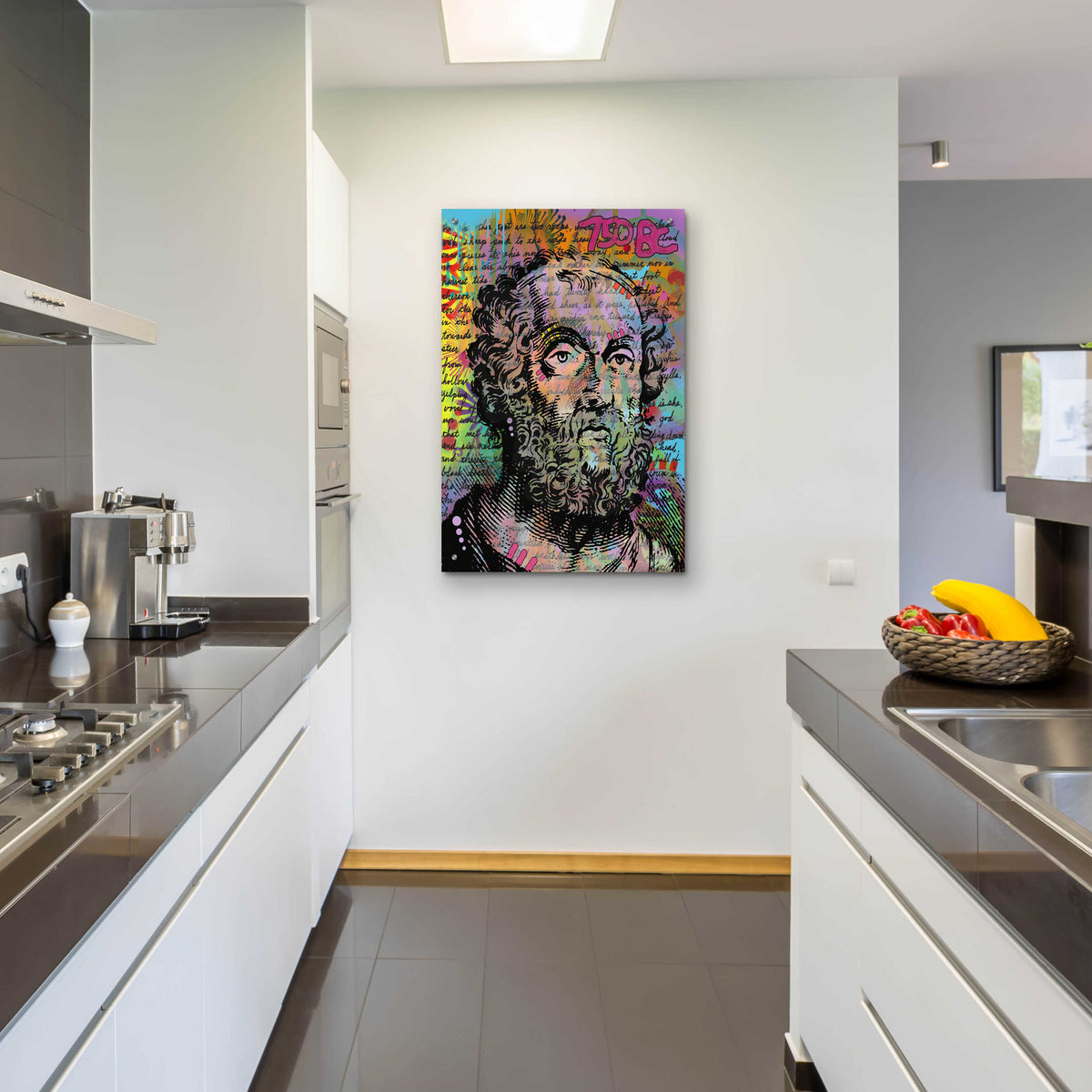 Epic Art 'Homer' by Dean Russo, Acrylic Glass Wall Art,24x36