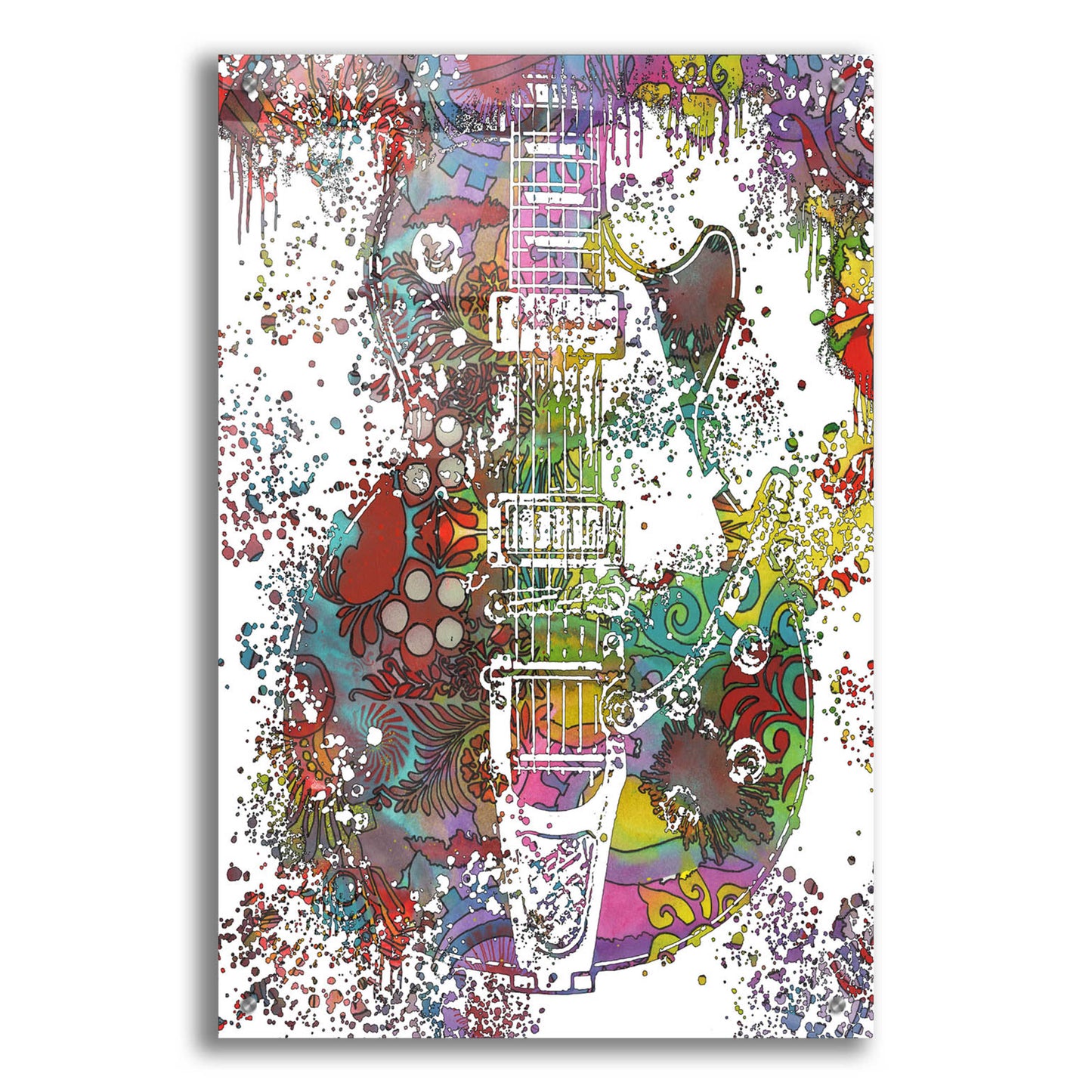 Epic Art 'Les Paul Whammy' by Dean Russo, Acrylic Glass Wall Art,24x36