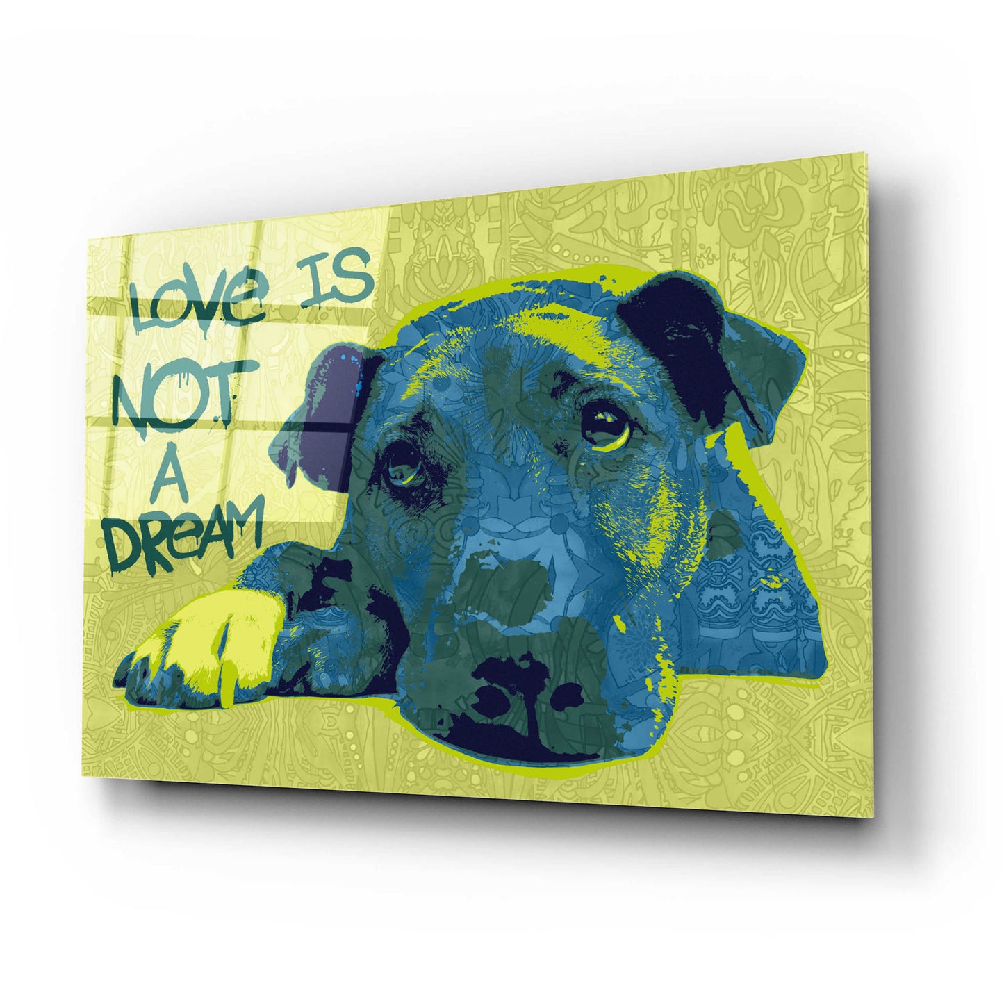 Epic Art 'Love Is Not A Dream' by Dean Russo, Acrylic Glass Wall Art,24x16