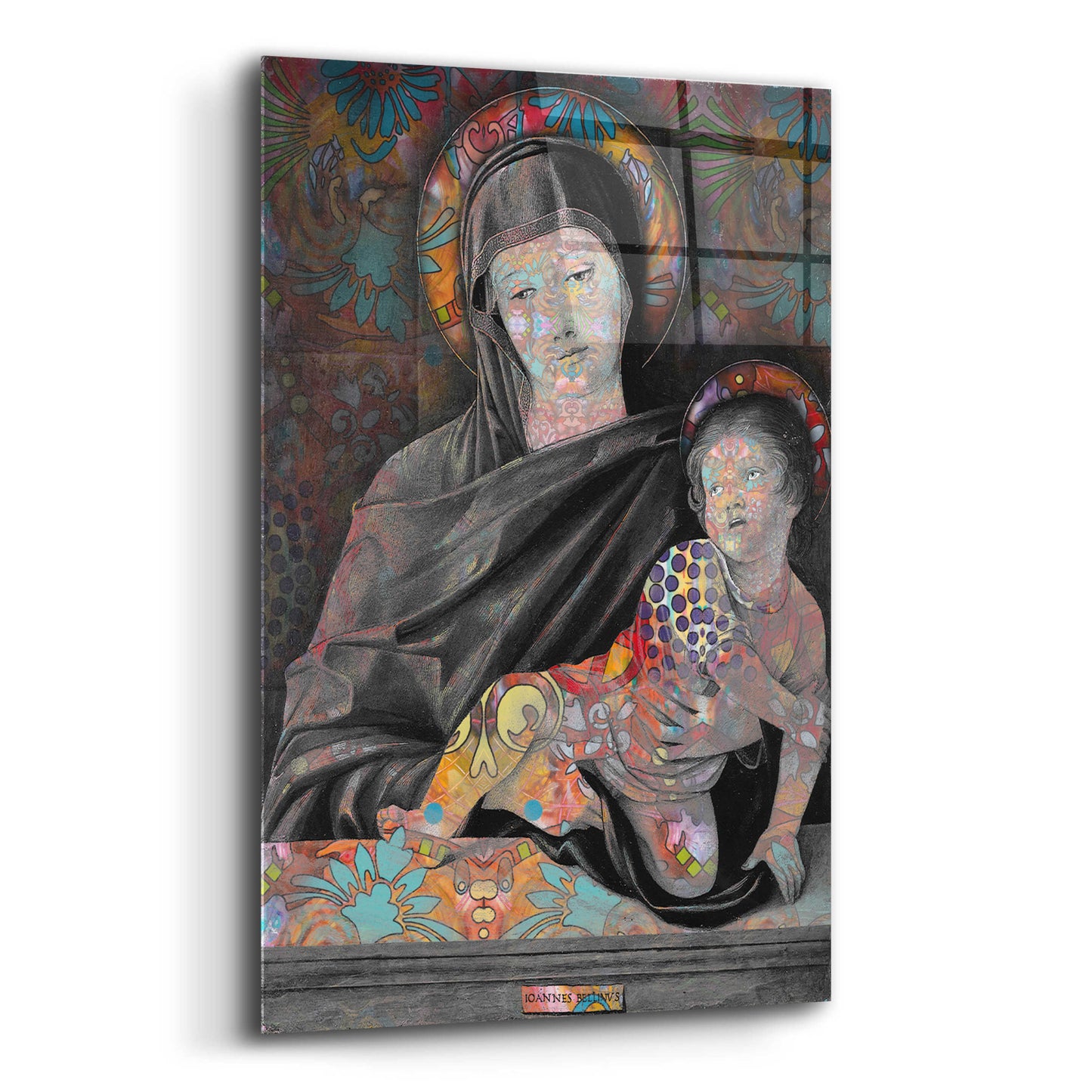 Epic Art 'Madonna And Child' by Dean Russo, Acrylic Glass Wall Art,16x24