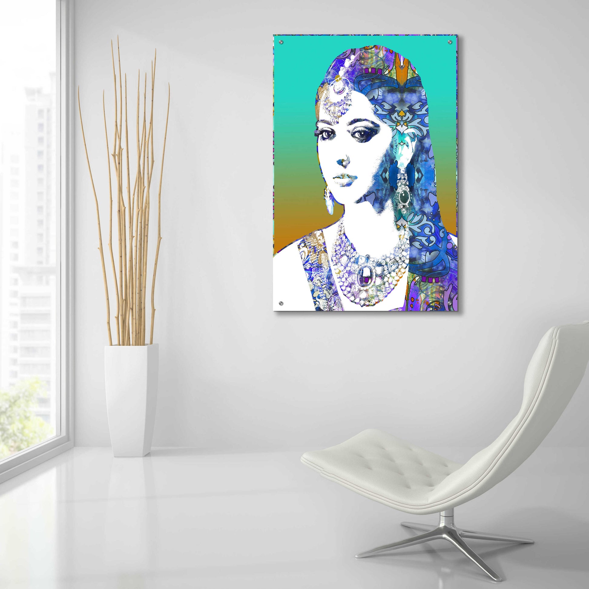 Epic Art 'Shimla' by Dean Russo, Acrylic Glass Wall Art,24x36