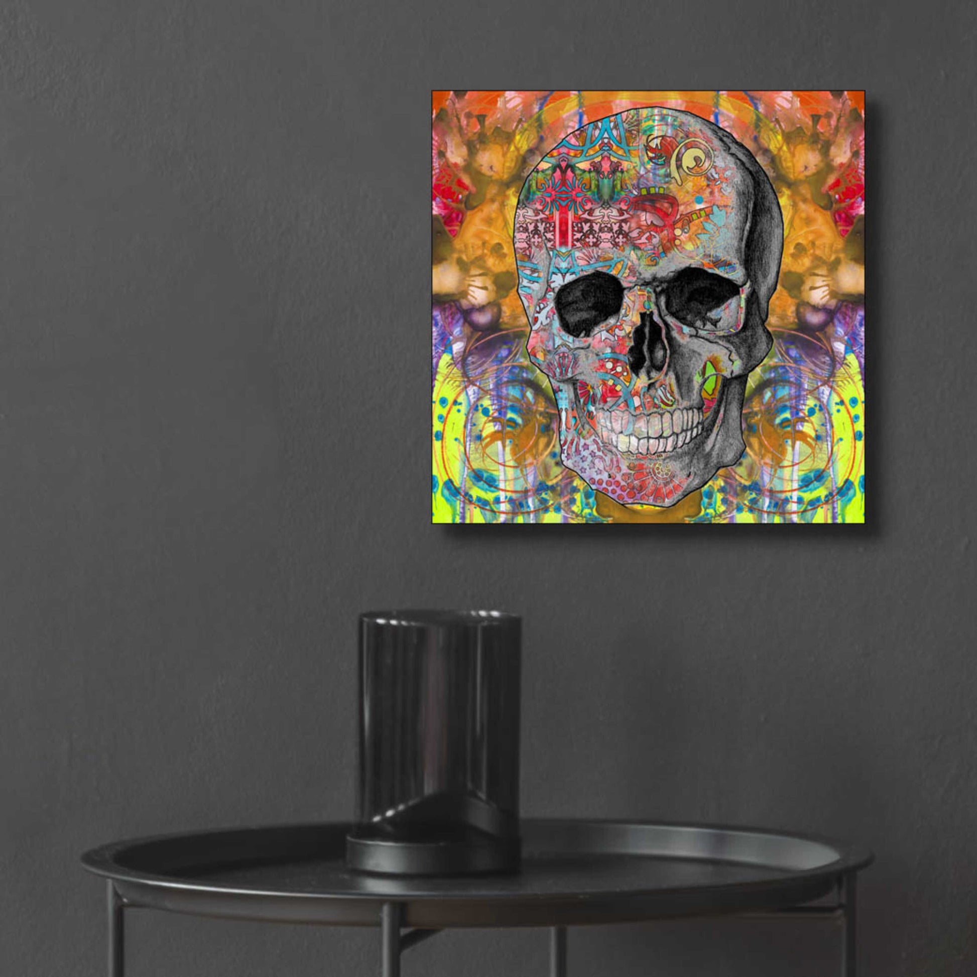 Epic Art 'Smile Skull' by Dean Russo, Acrylic Glass Wall Art,12x12