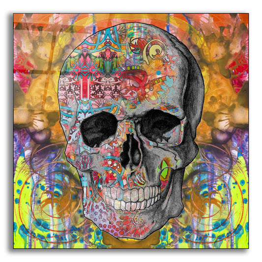 Epic Art 'Smile Skull' by Dean Russo, Acrylic Glass Wall Art
