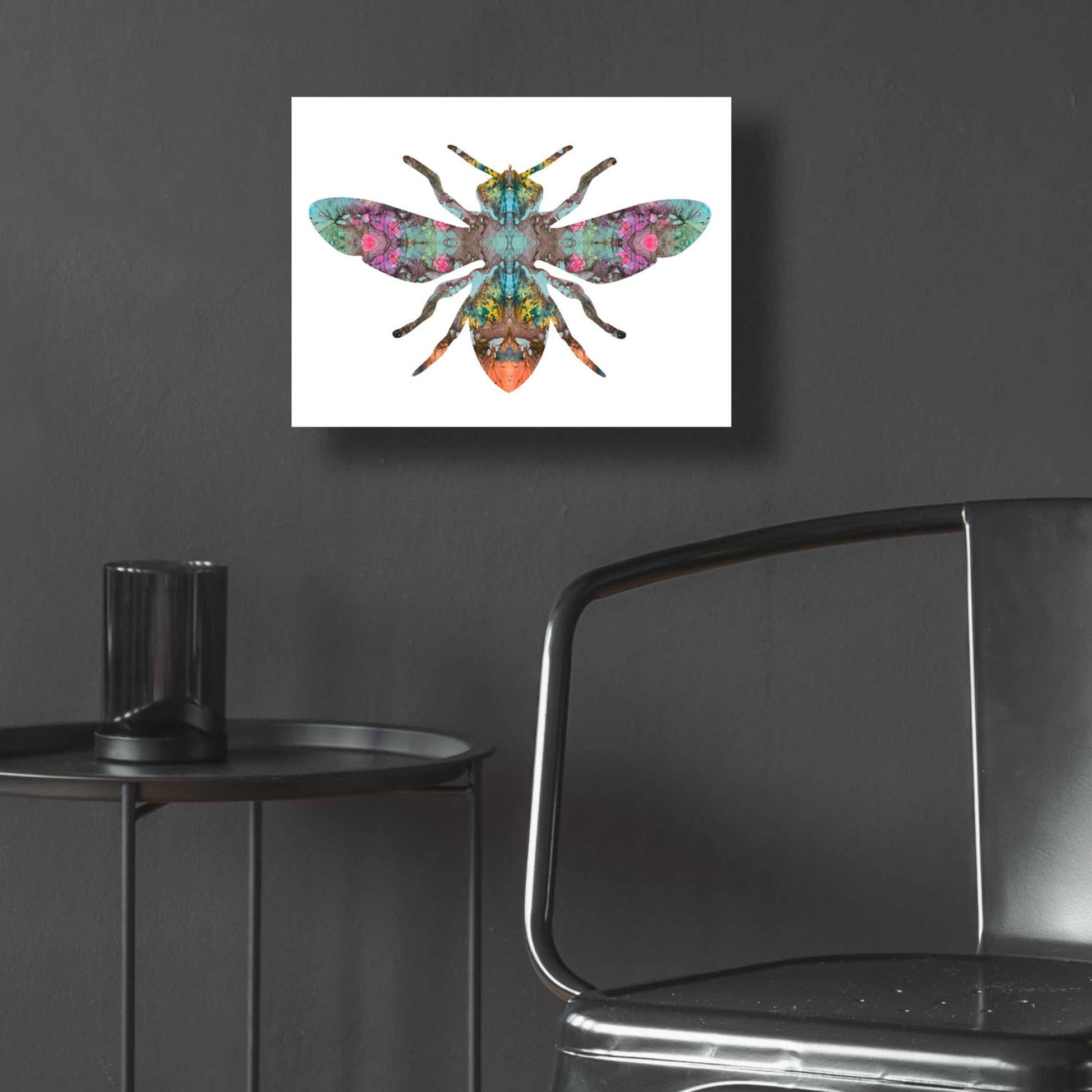 Epic Art 'Transverse Bee' by Dean Russo, Acrylic Glass Wall Art,16x12