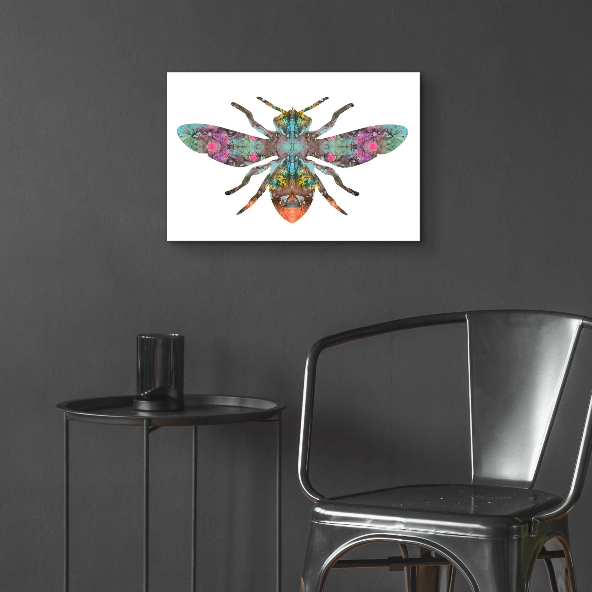 Epic Art 'Transverse Bee' by Dean Russo, Acrylic Glass Wall Art,24x16