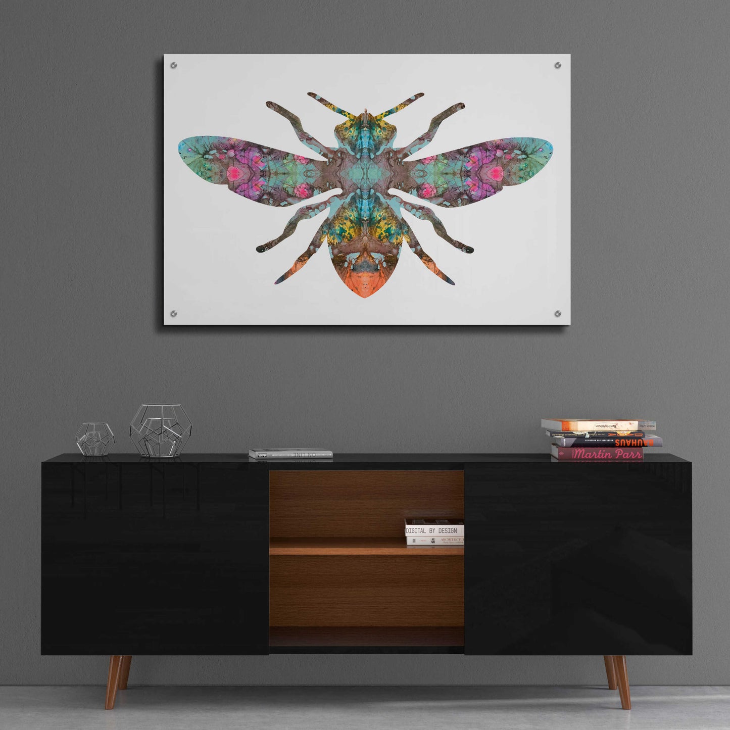 Epic Art 'Transverse Bee' by Dean Russo, Acrylic Glass Wall Art,36x24