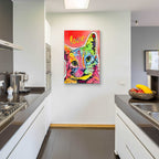 Epic Art 'TiltCat Love' by Dean Russo, Acrylic Glass Wall Art,24x36