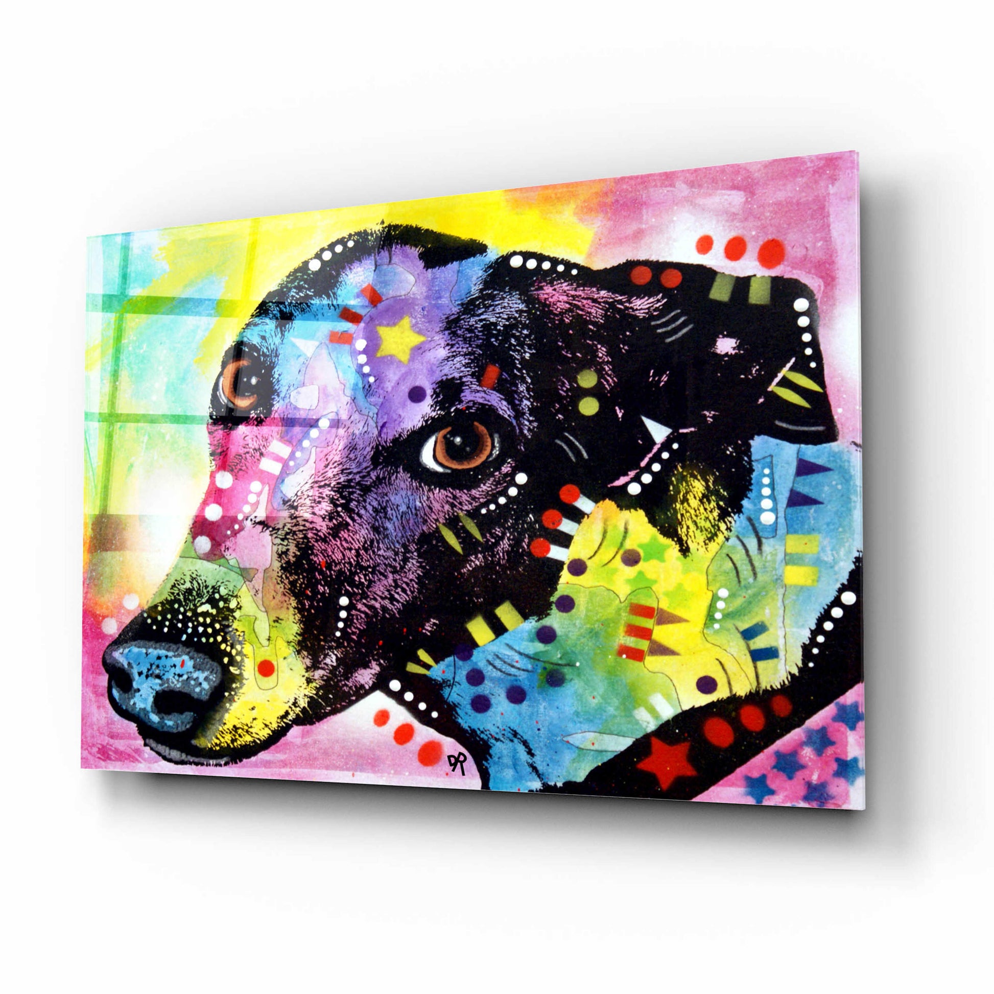 Epic Art 'Greyt' by Dean Russo, Acrylic Glass Wall Art,16x12